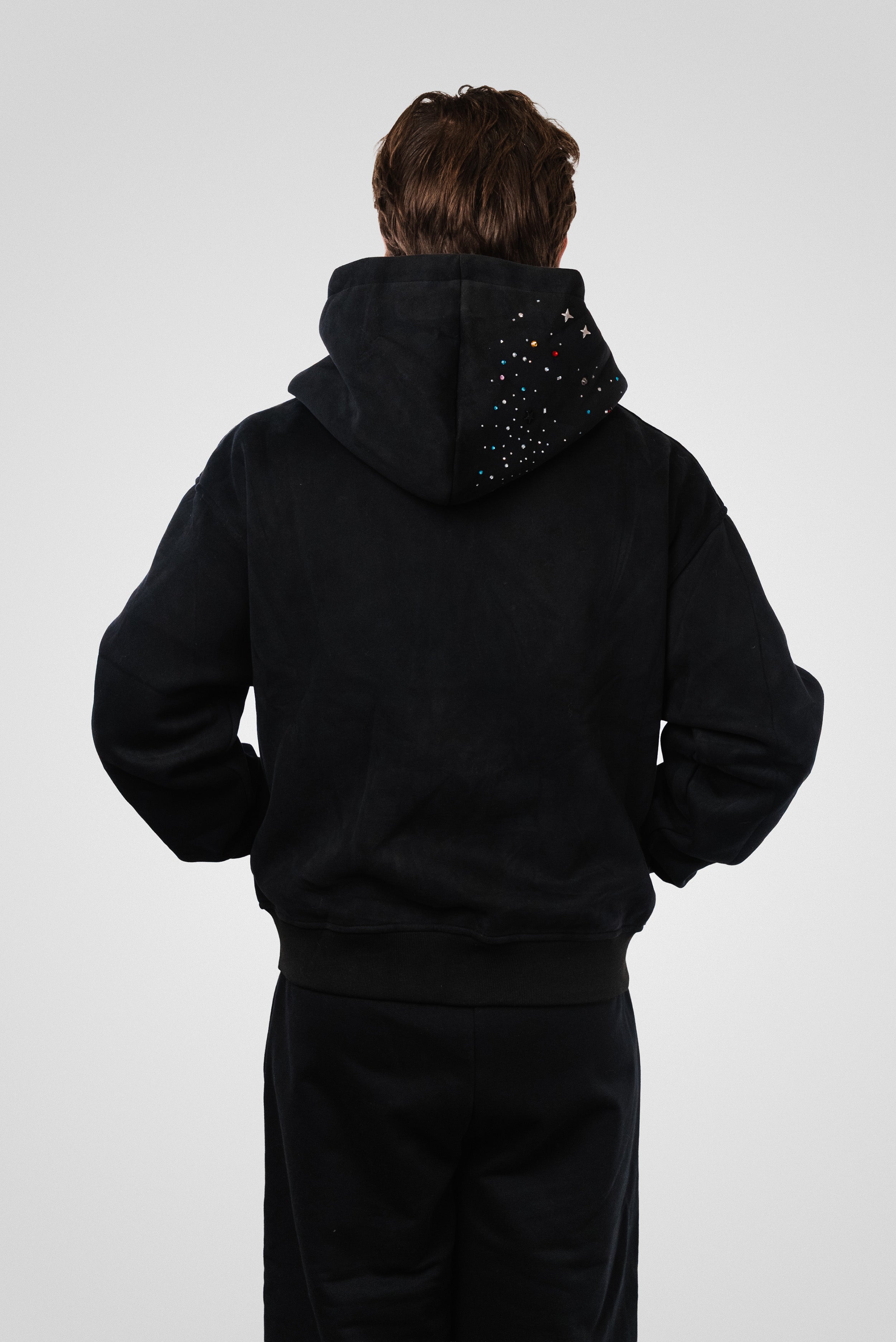 RED LIGHT DOTS ZIP HOODIE- Shoebuya Design