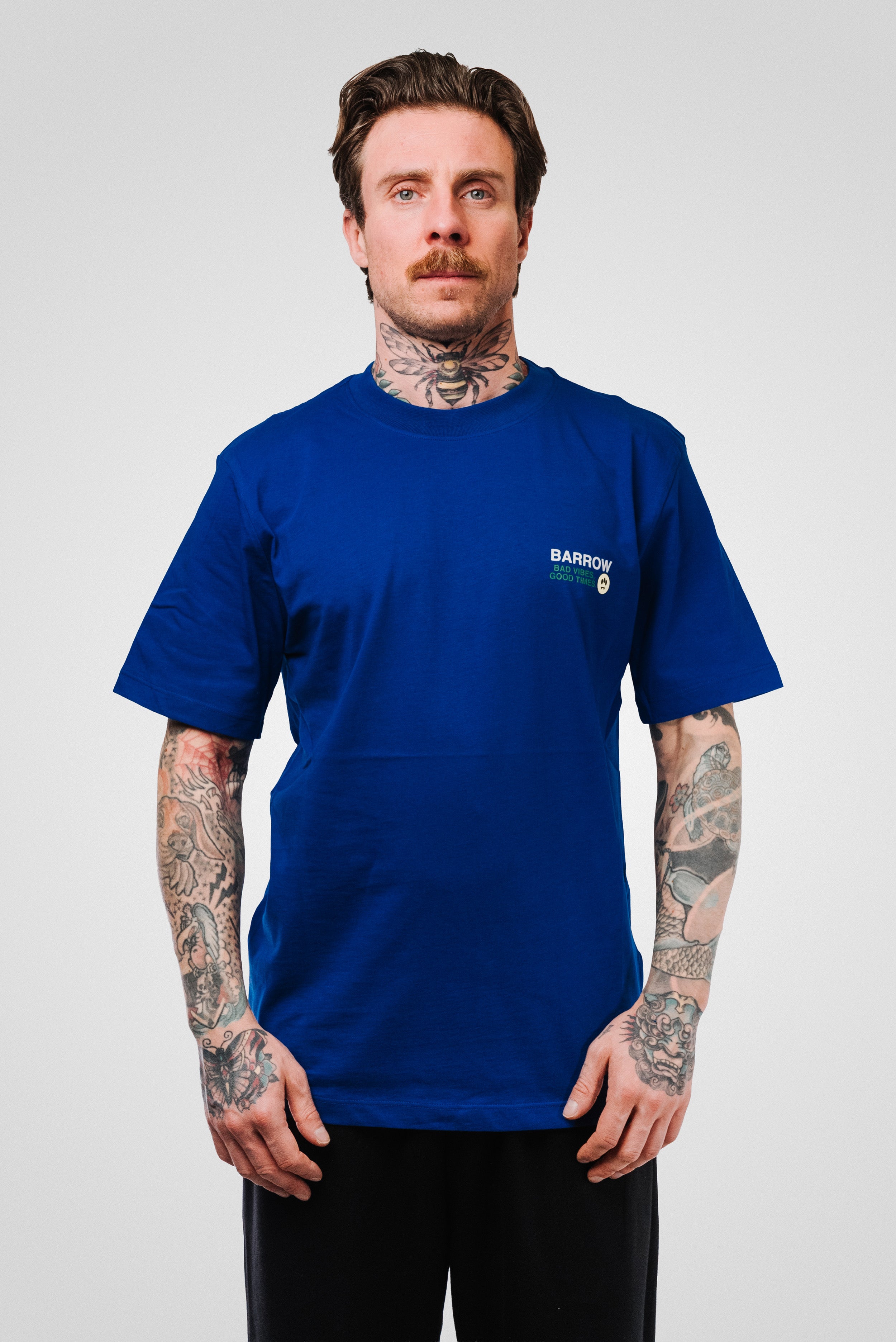 BAD VIBES JERSEY TEE ROYAL BLUE UNISEX - Barrow