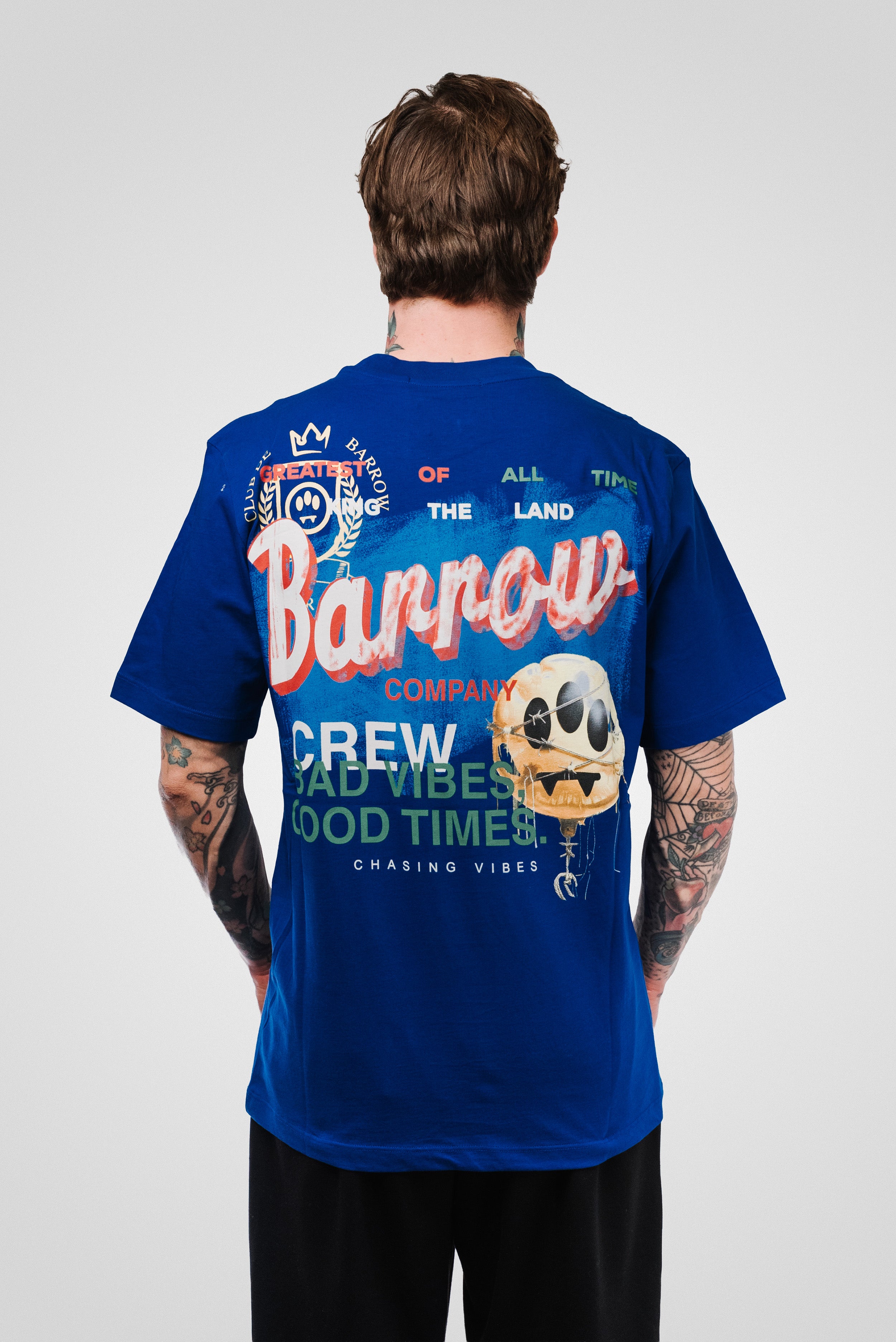 BAD VIBES JERSEY TEE ROYAL BLUE UNISEX - Barrow