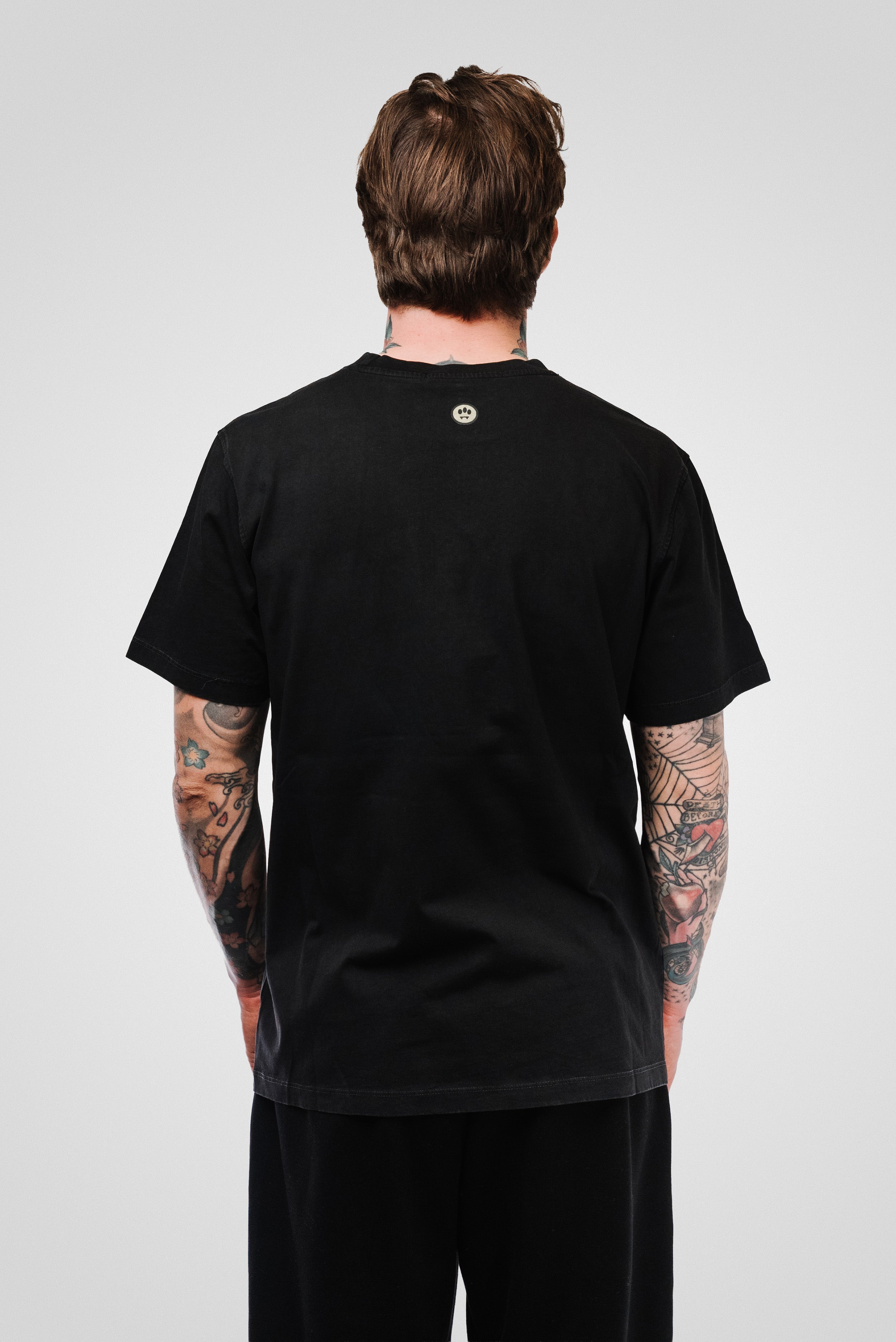 PATCH JERSEY TEE BLACK UNISEX - Barrow