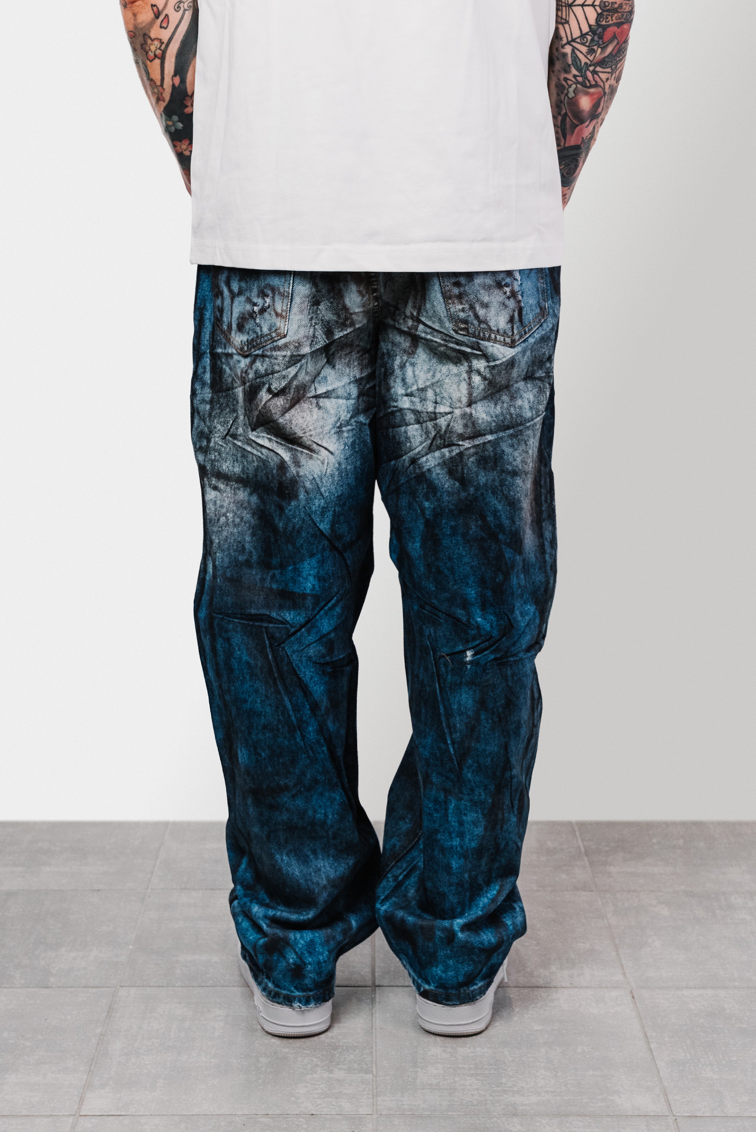 SUPER BAGGY OLD RIVER BLUE JEANS