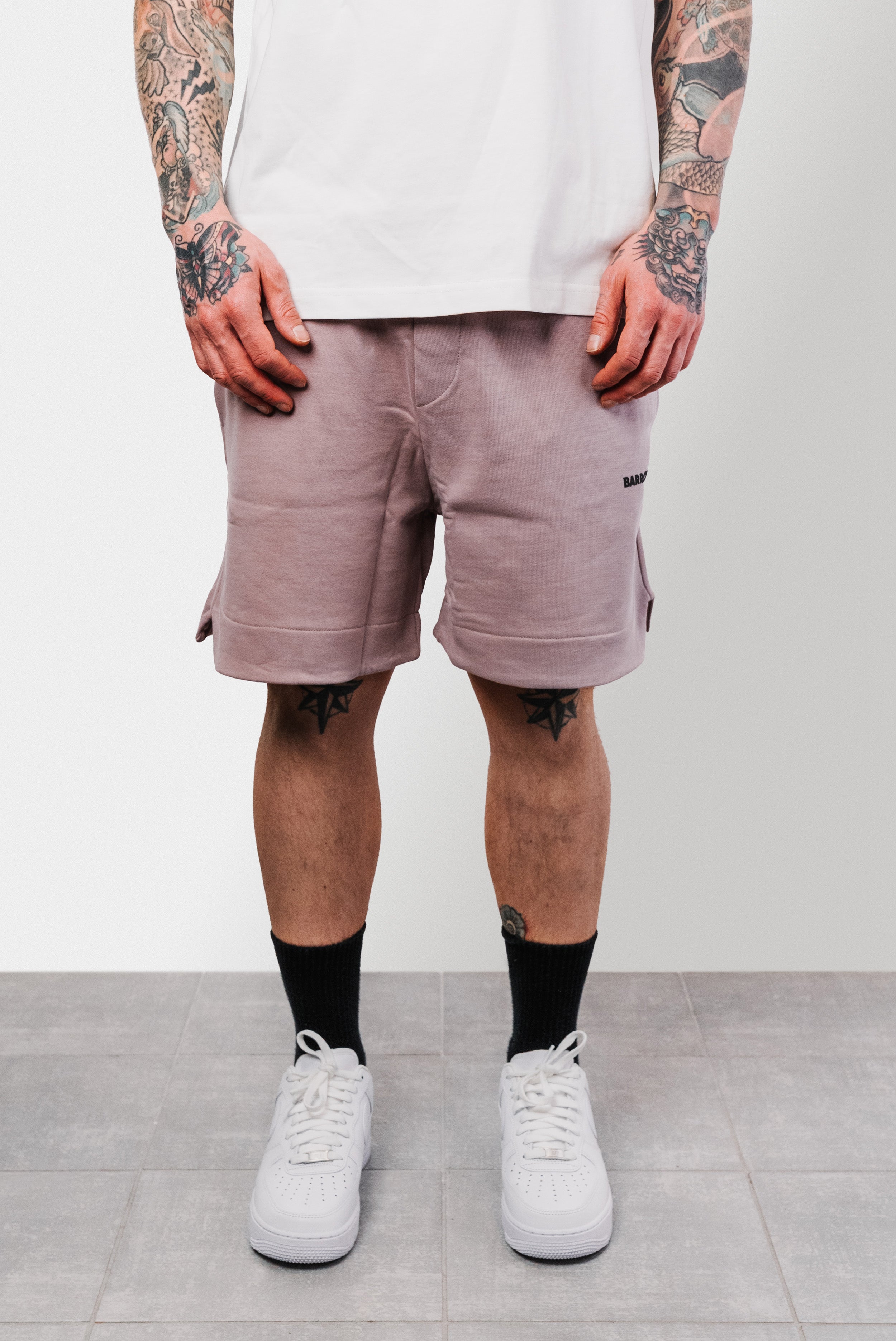 SMOKE PINK SWEATSHORT UNISEX - Barrow