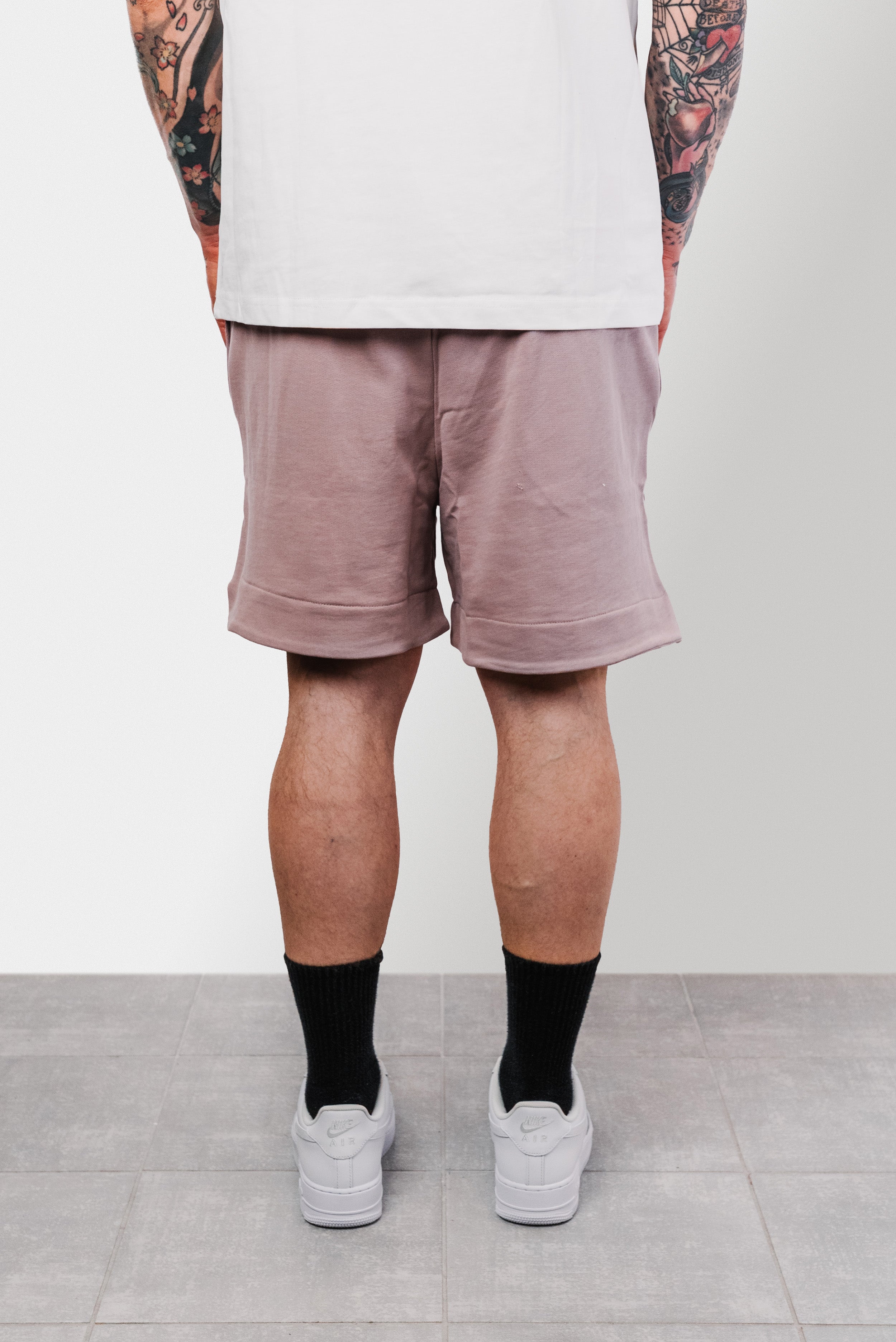 SMOKE PINK SWEATSHORT UNISEX - Barrow