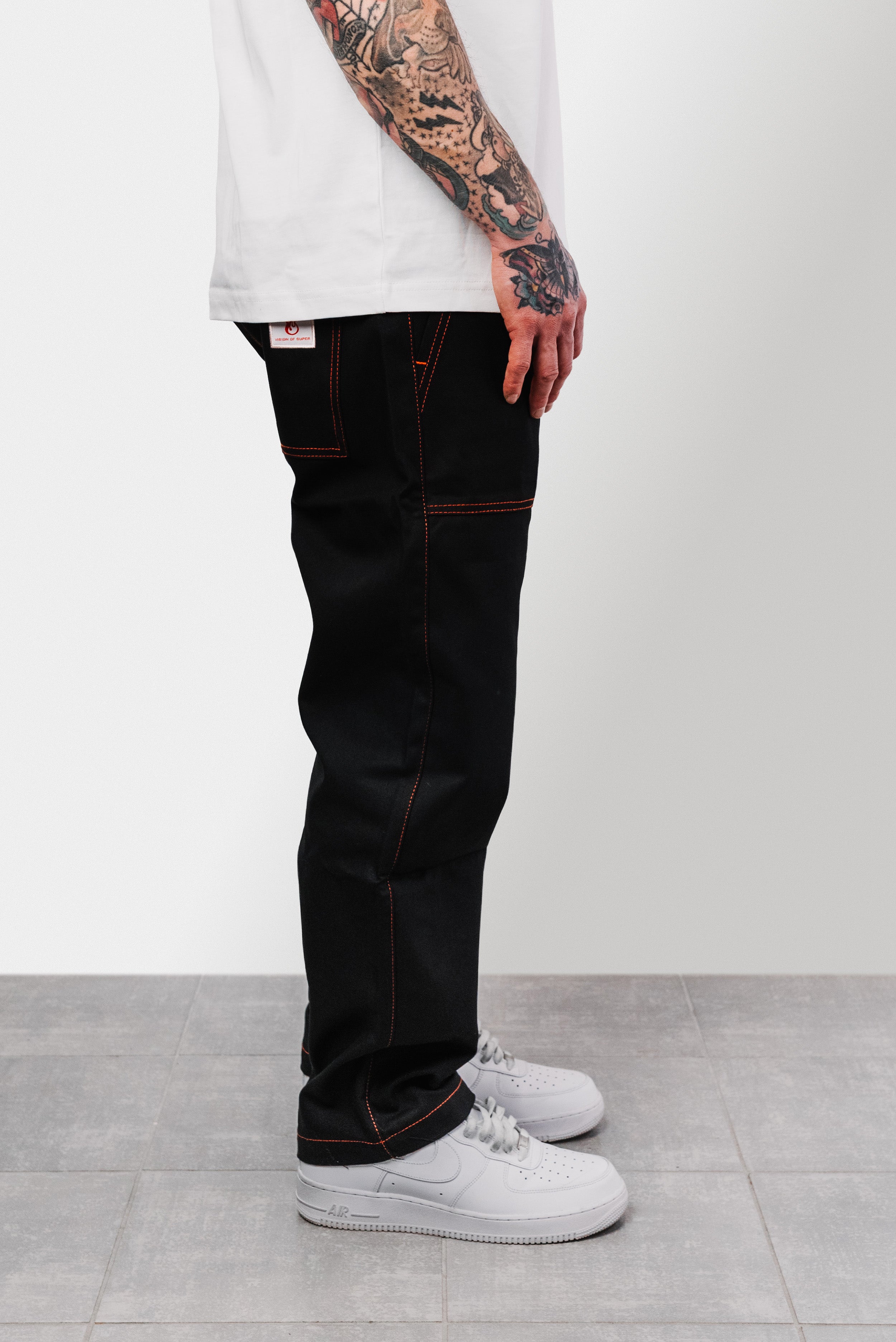 BLACK CHEF TROUSERS PANTS - Vision Of Super