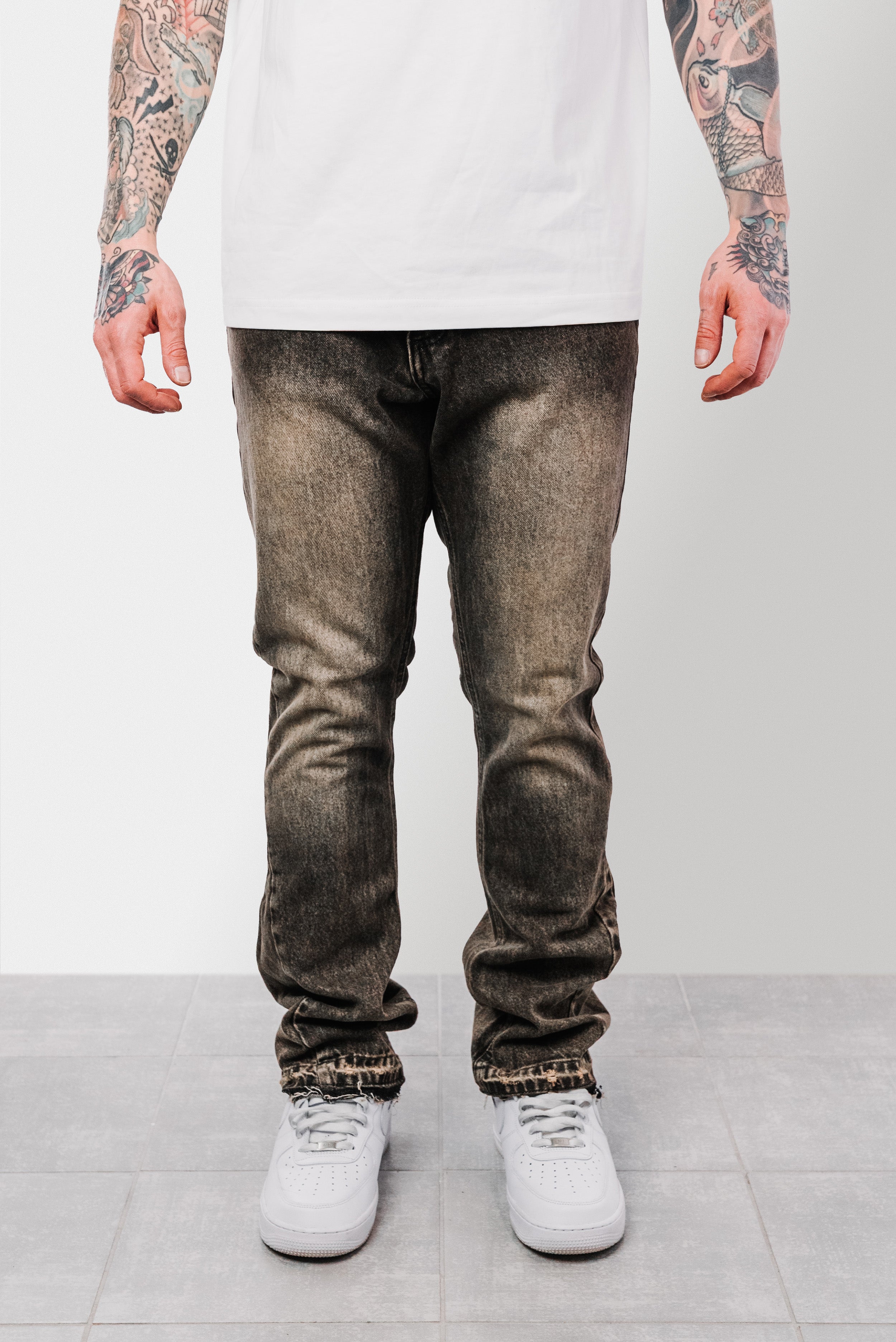 NAPLES FLARE SABBIATO JEANS