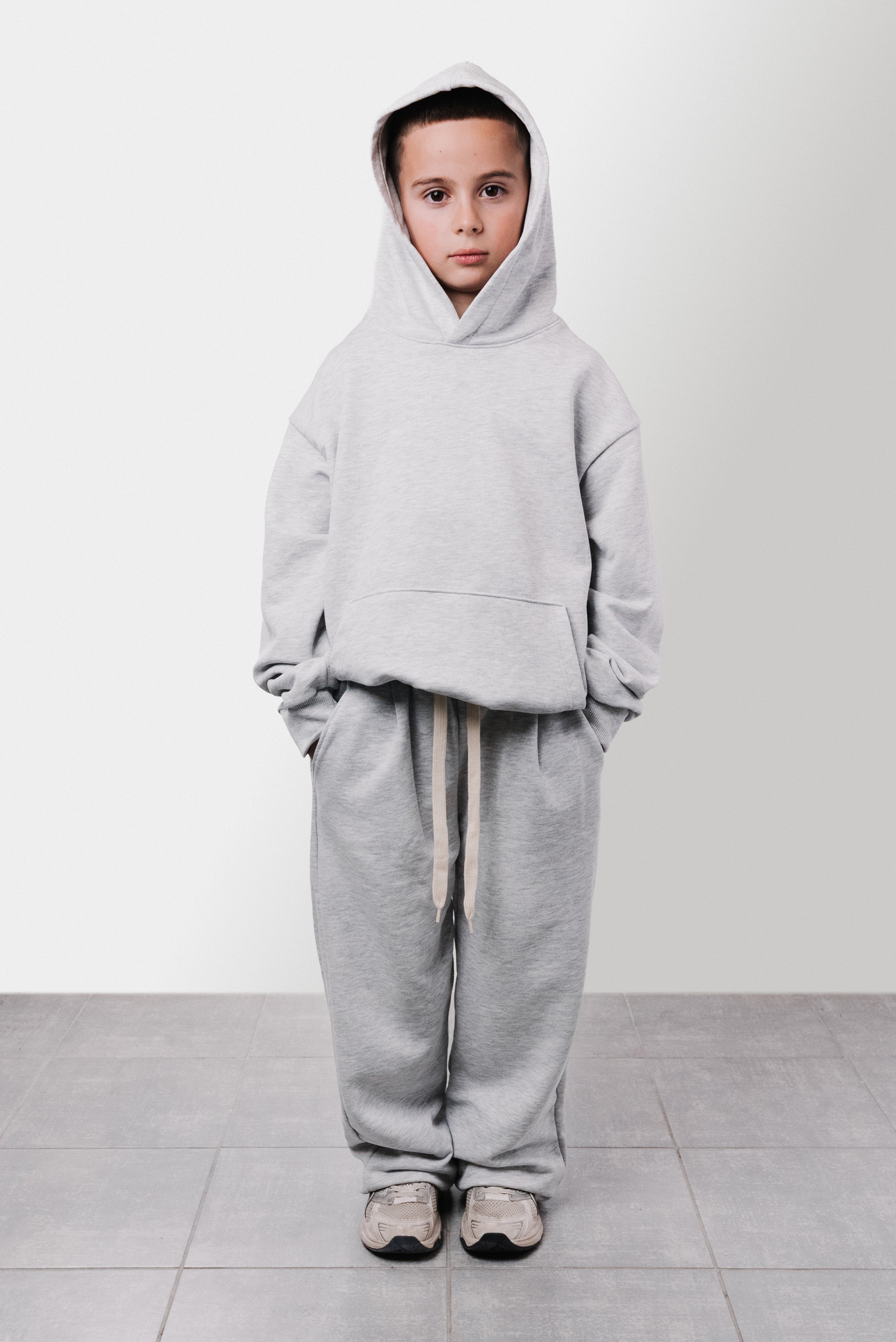 LIGHT GREY SUMMER TRACKSUIT BABY - Replacement Brand