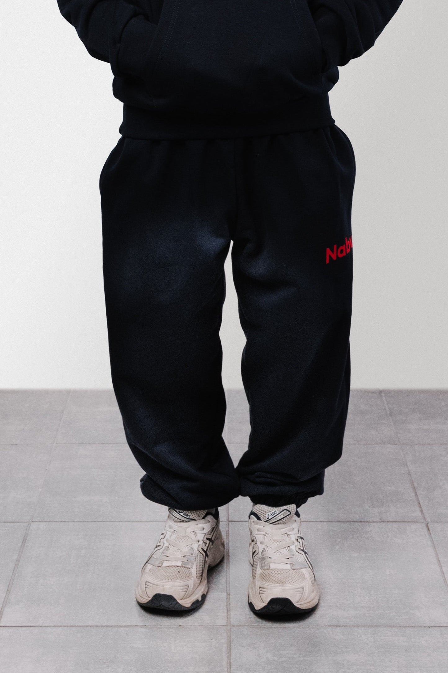 PANTS BLUE LOGO RED BABY - Nabu Brand