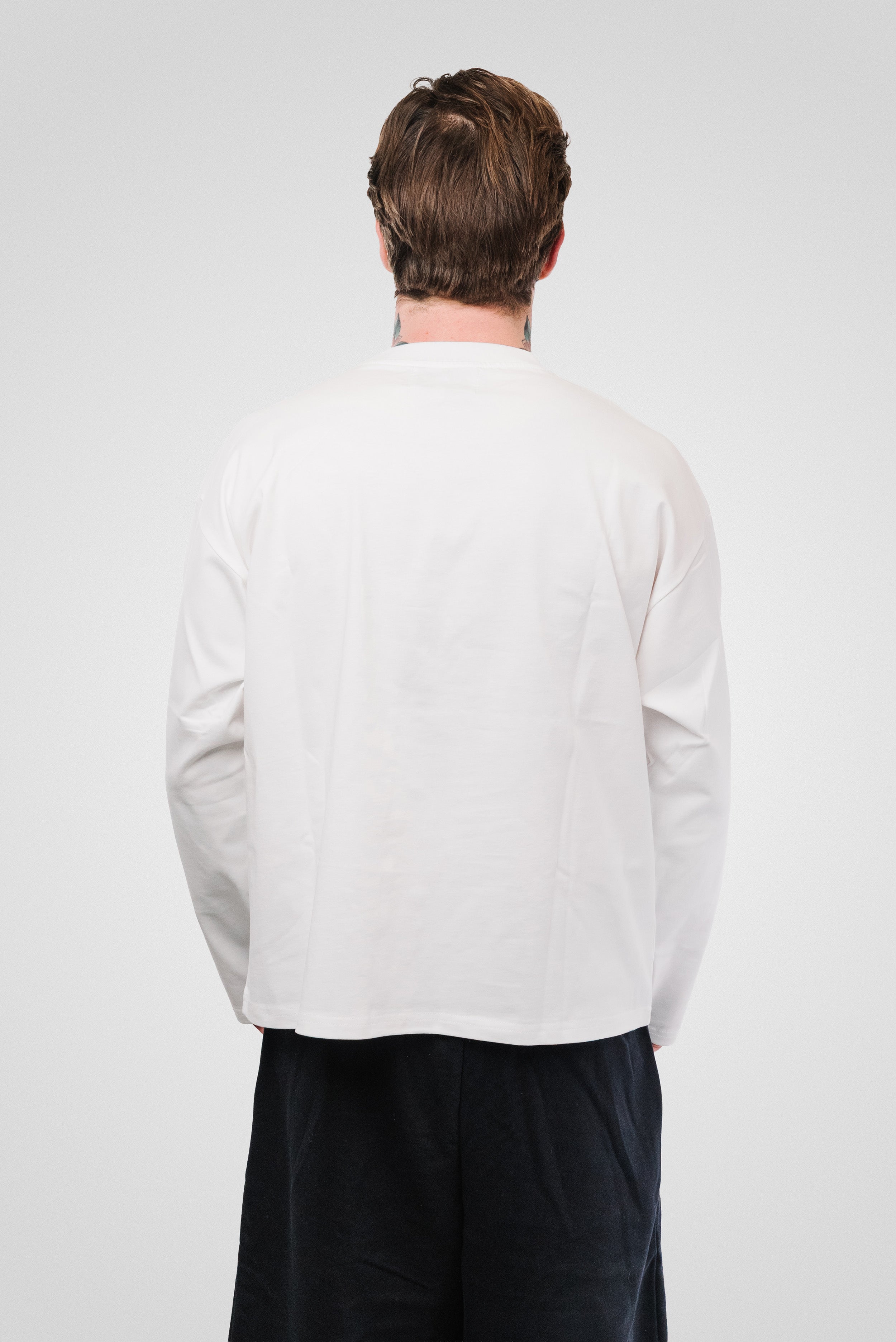 F**K LOVE WHITE BOXY LONGSLEEVE - TheDoubleE