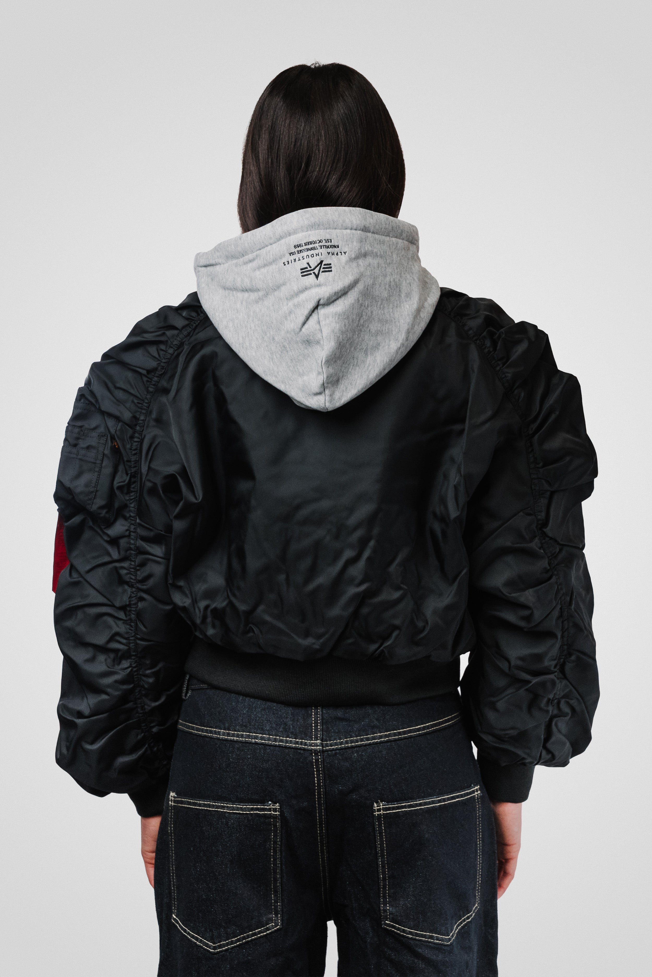 WOMEN HOODED BOMBER - Alpha Industries