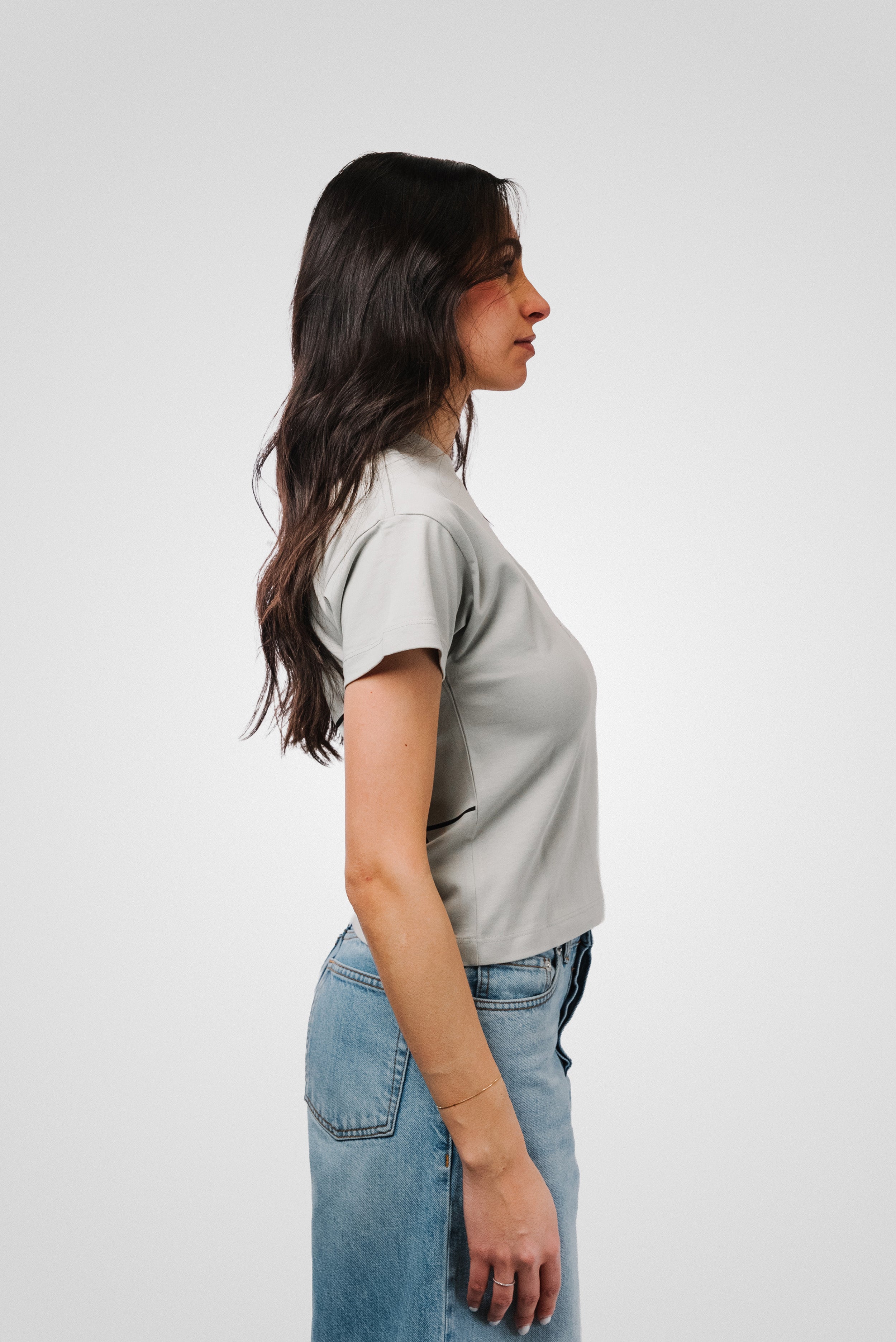 E BIG LOGO WOMEN MINT TEE - TheDoubleE