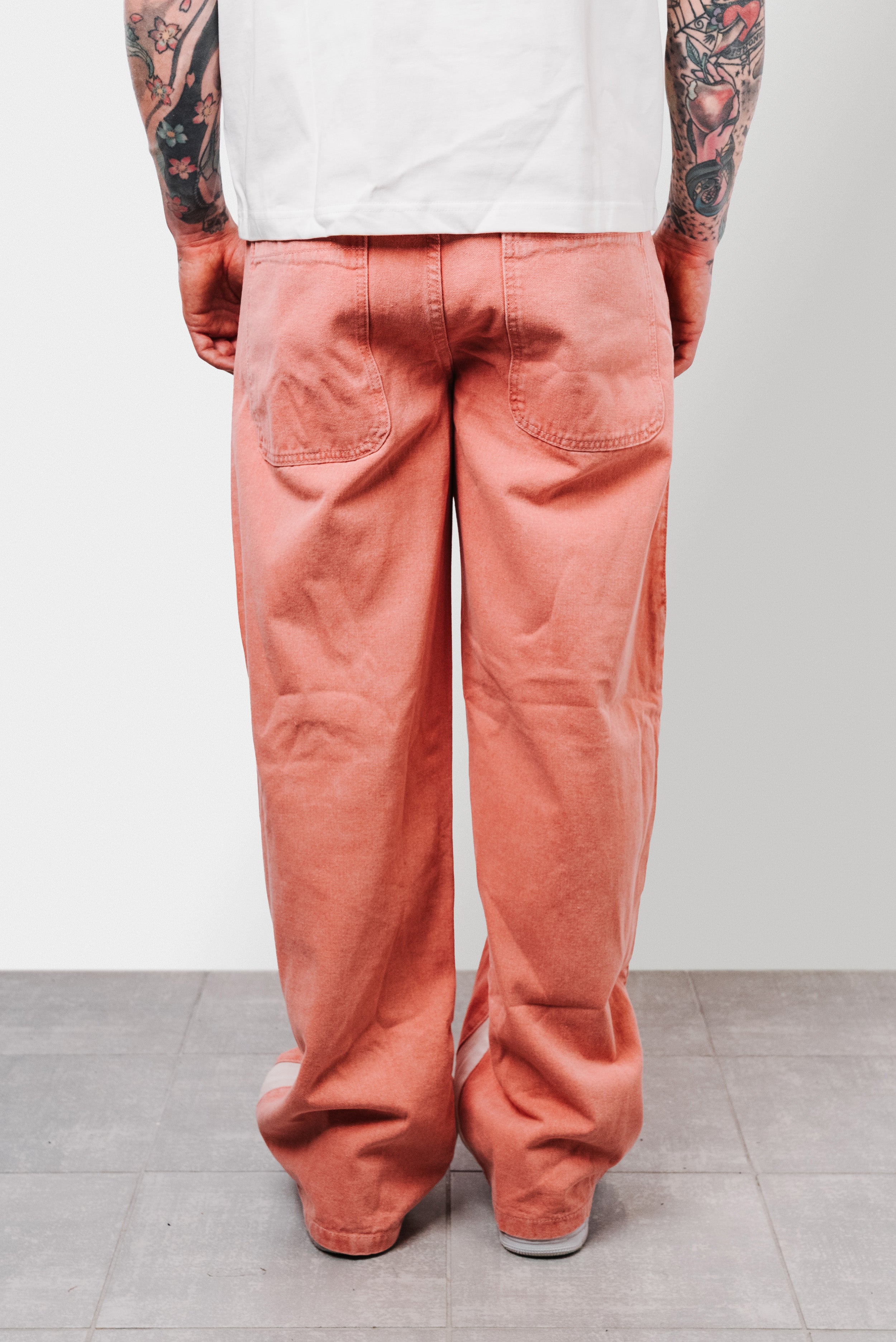 PIGGY PINK BAGGY JEANS - Shoebuya Design