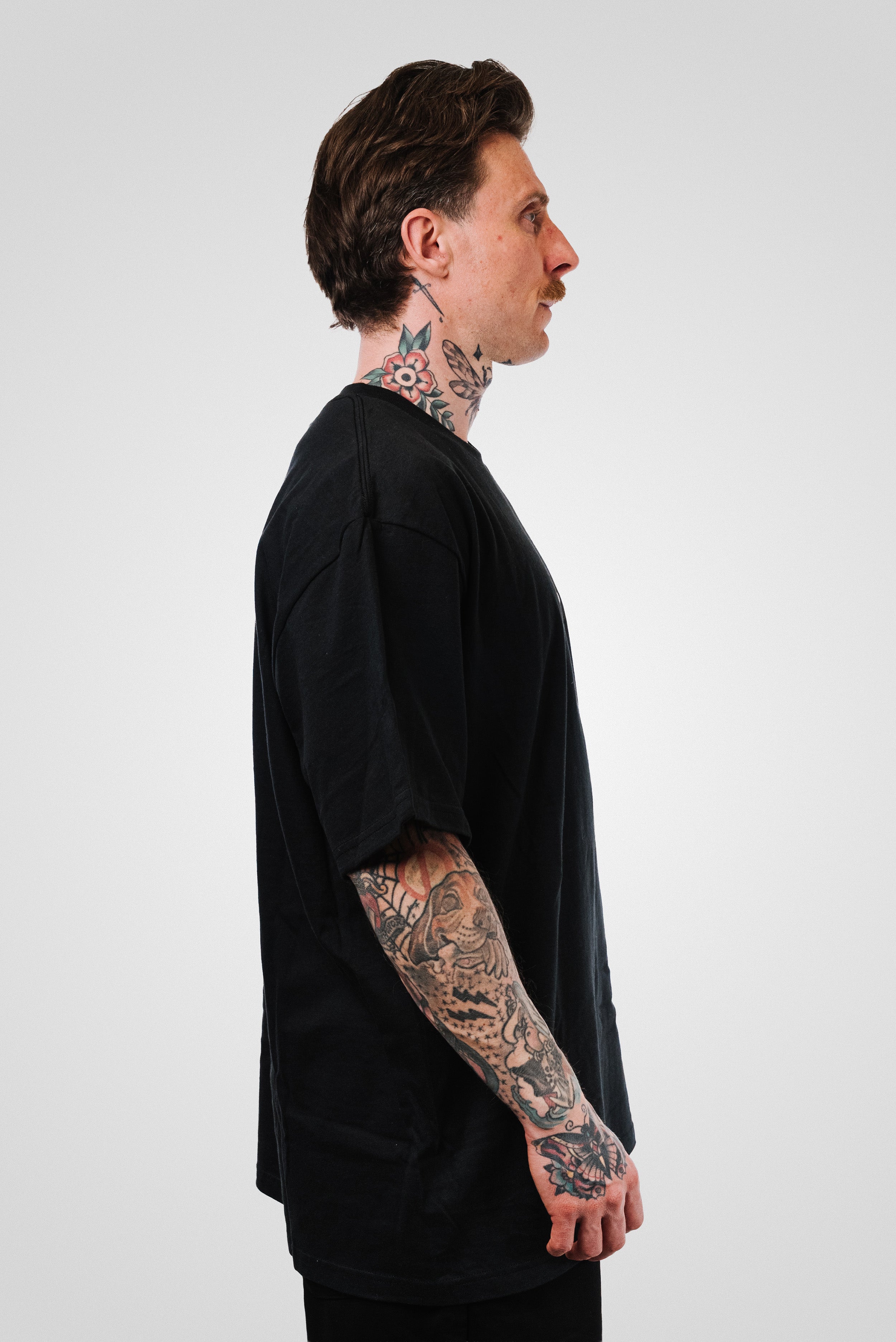 SUPREME ARABIC BOX LOGO TEE BLACK