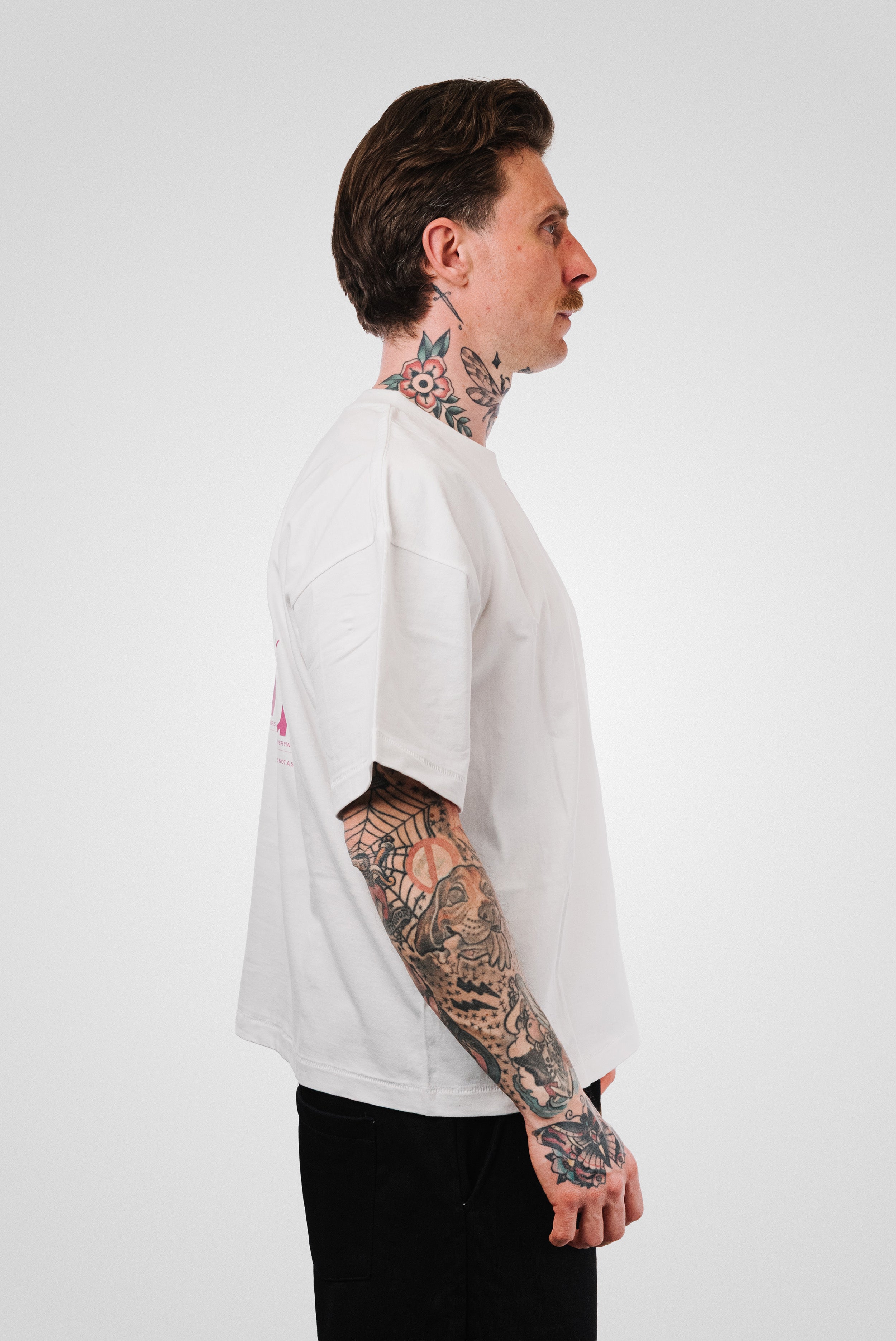 SOLDI E PAURA TEE WHITE/PURPLE - Horda Brand