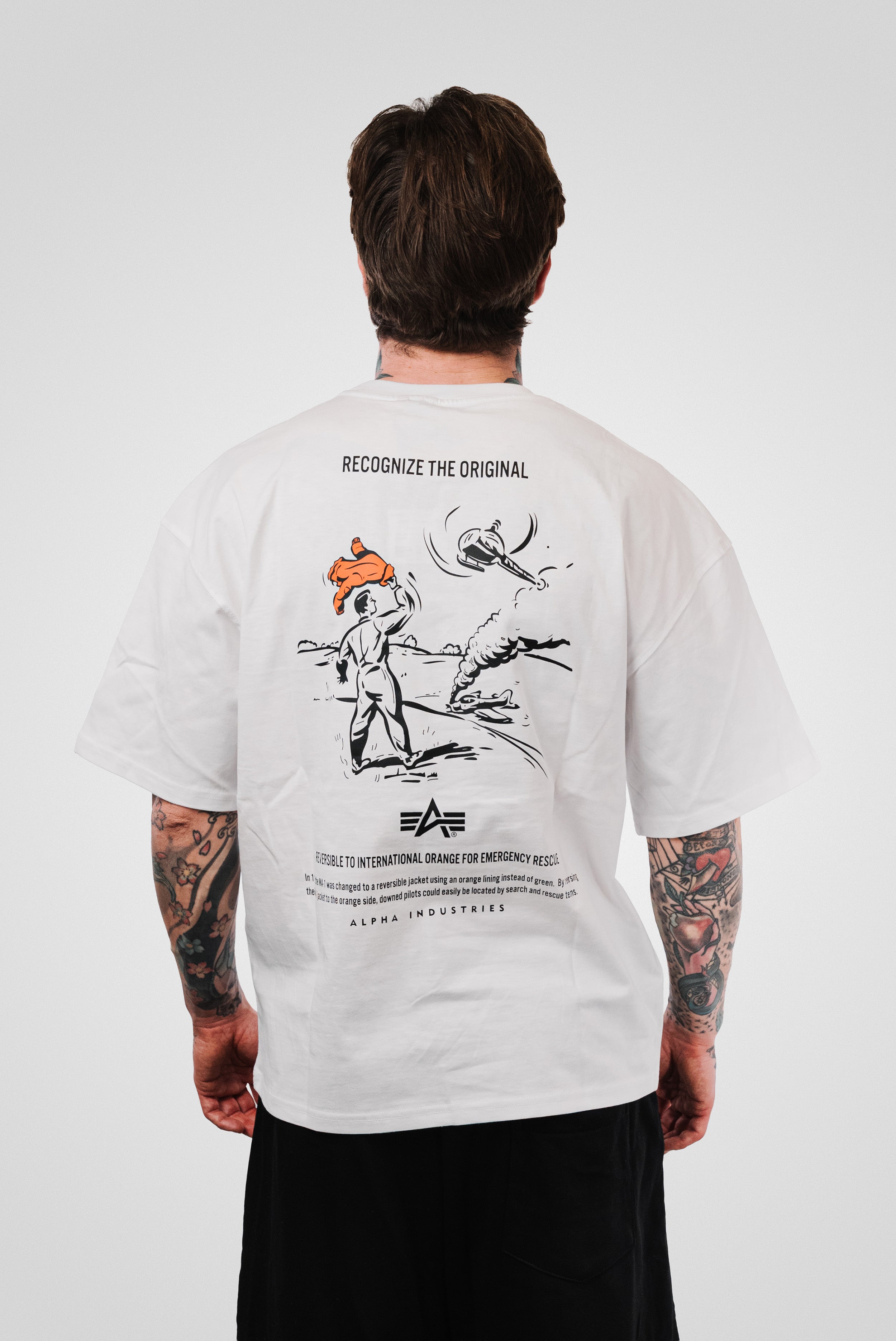 EMERGENCY RESCUE TEE WHITE - Alpha Industries