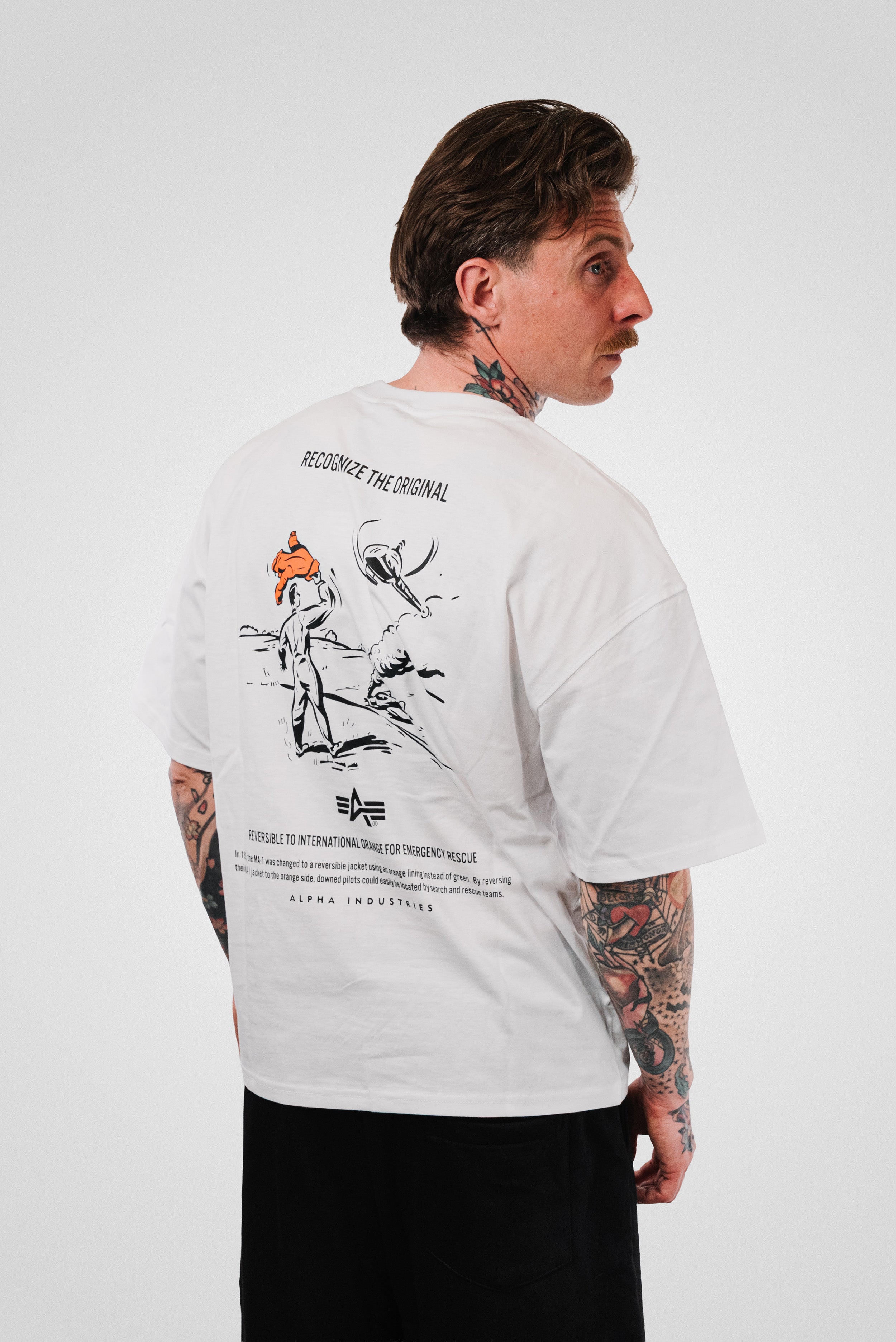 EMERGENCY RESCUE TEE WHITE - Alpha Industries