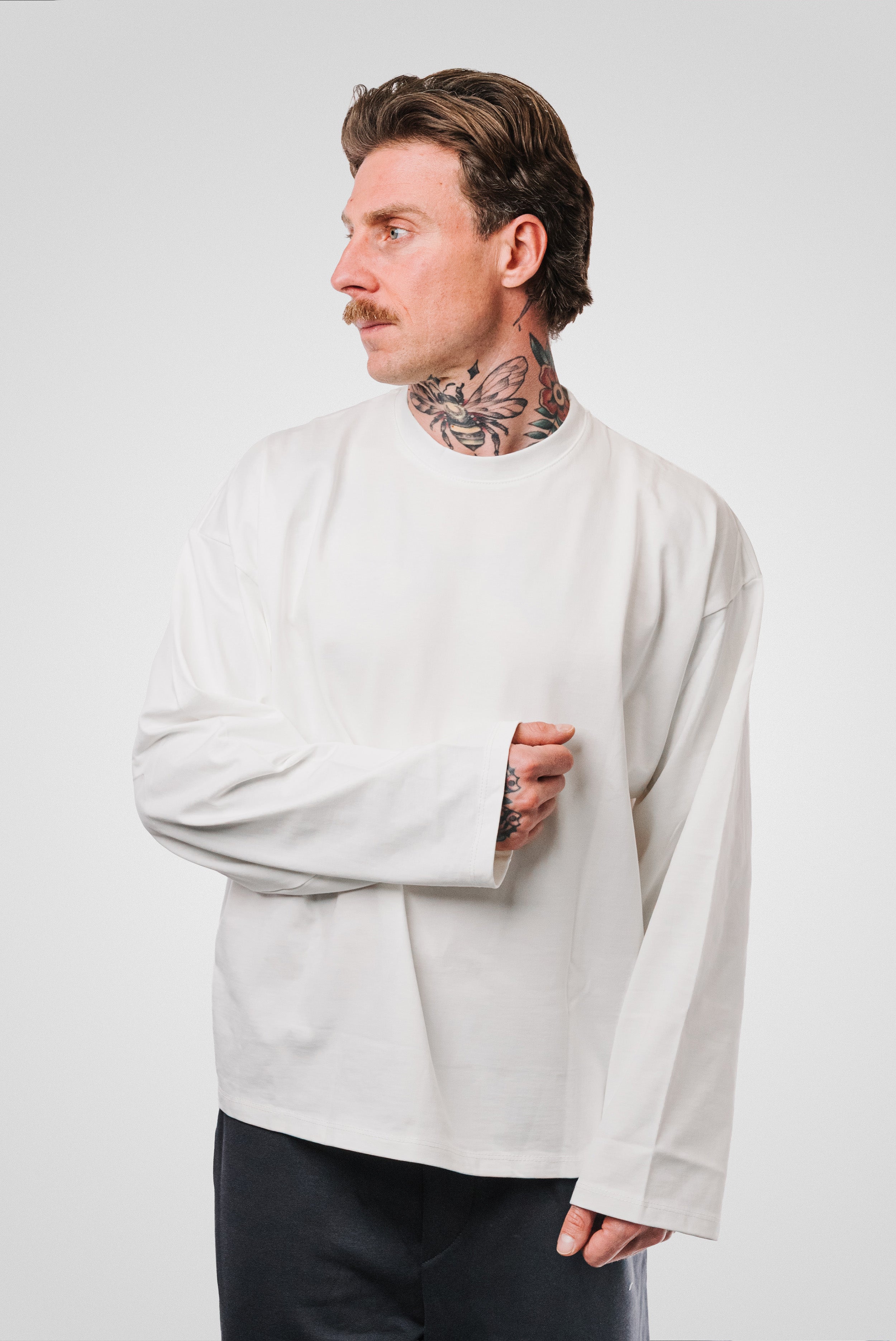 IBIZA SOLUTION LONGSLEEVE TEE WHITE - Replacement Brand