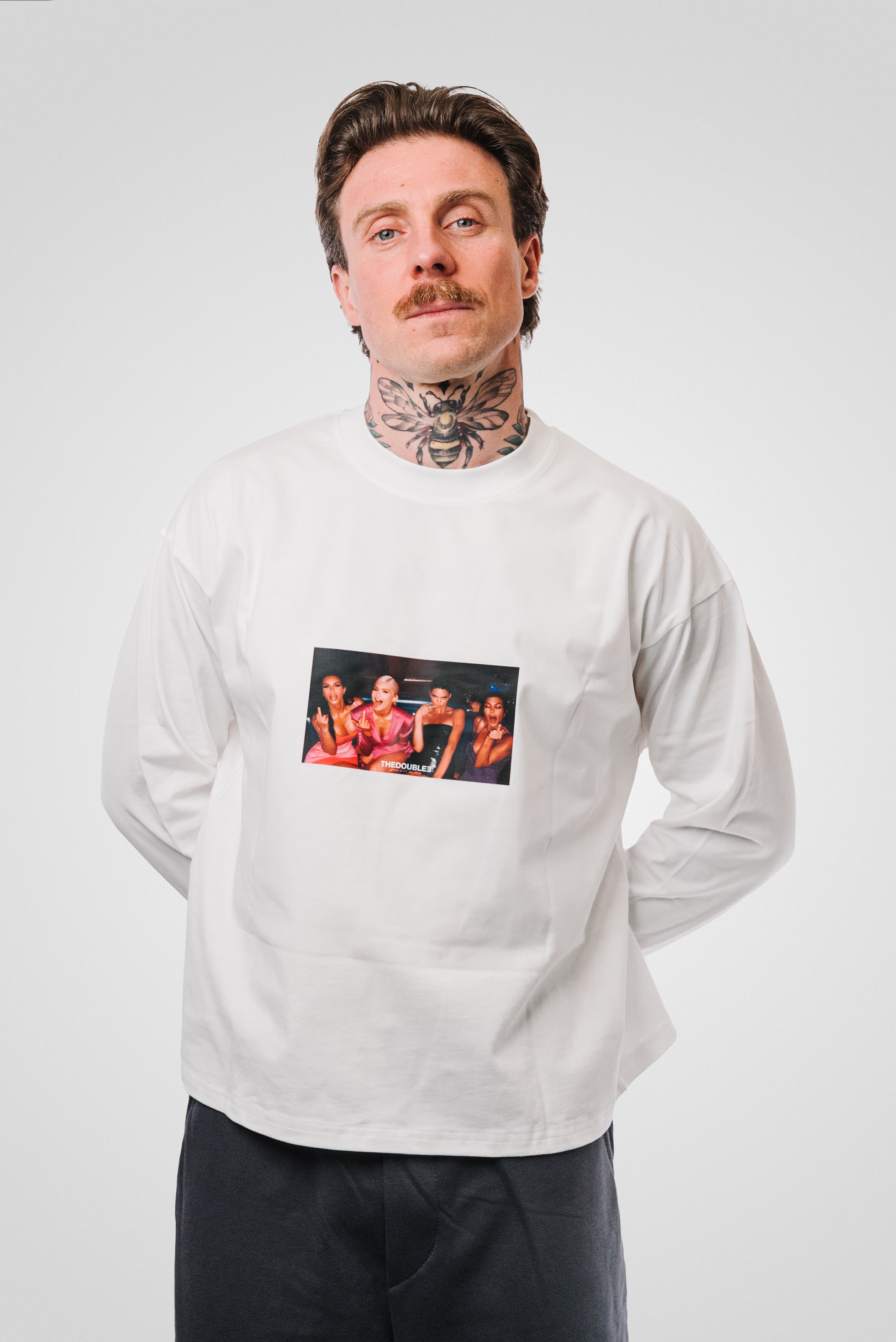 FUCKERS WHITE BOXY LONGSLEEVE - TheDoubleE
