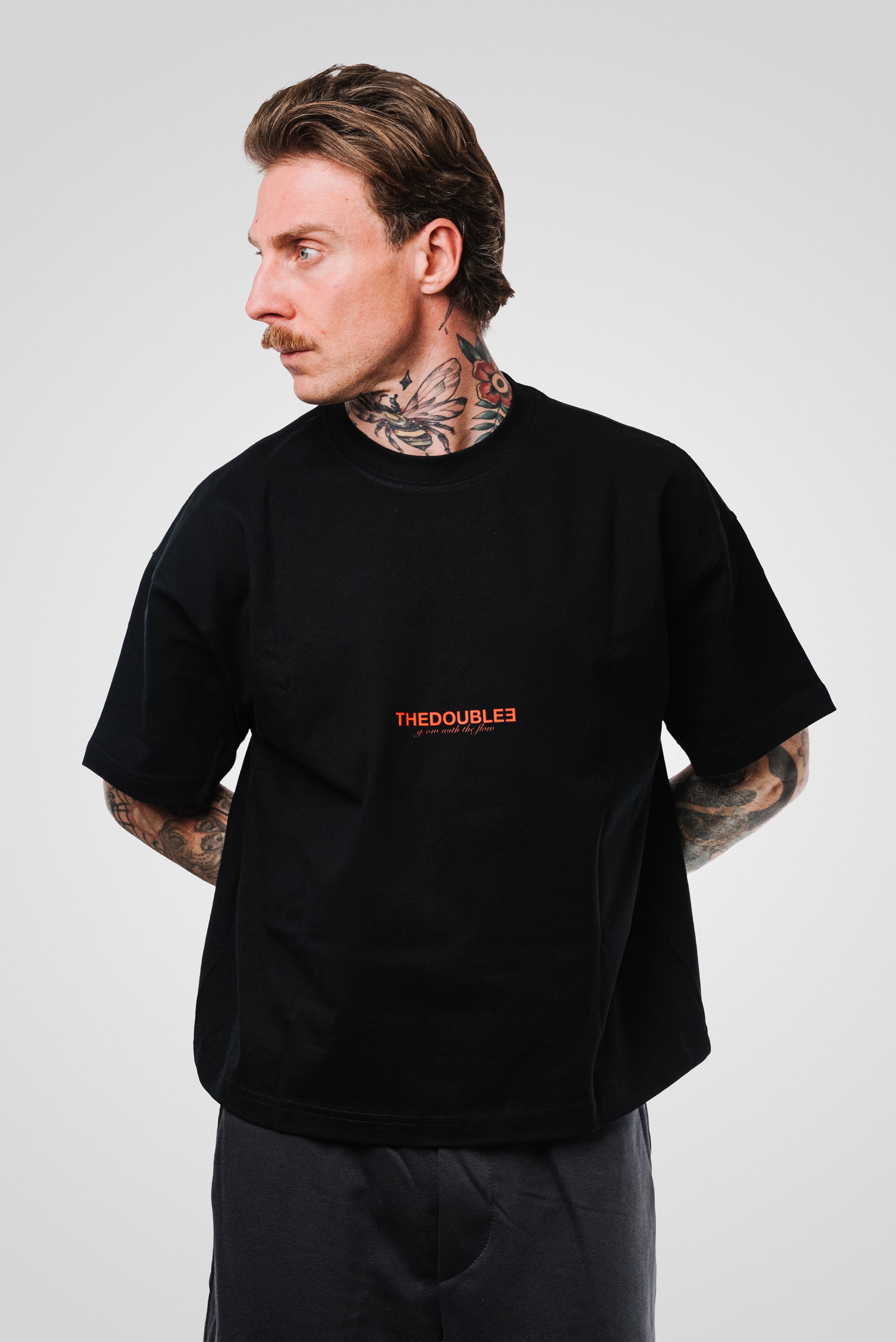CRAZY BLONDE BOXY TEE BLACK - TheDoubleE