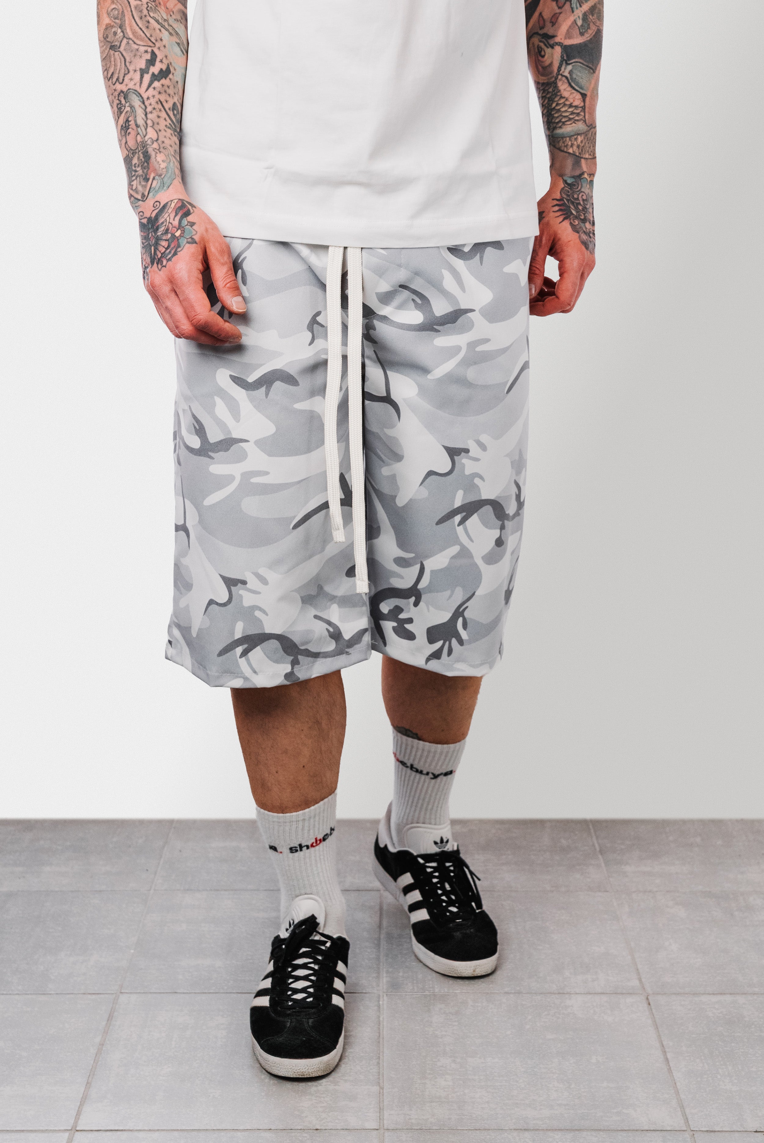 CAMOUFLAGE GREY SHORTS - Replacement Brand
