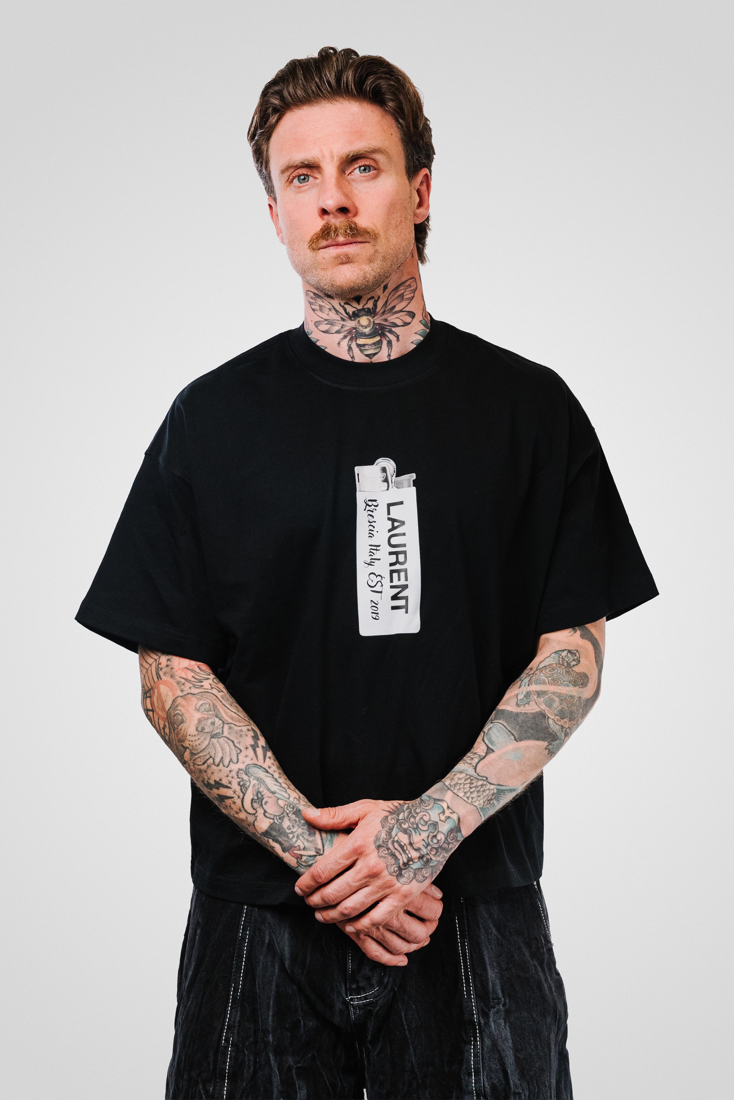 LIGHTER BLACK TEE - Hangover Brand