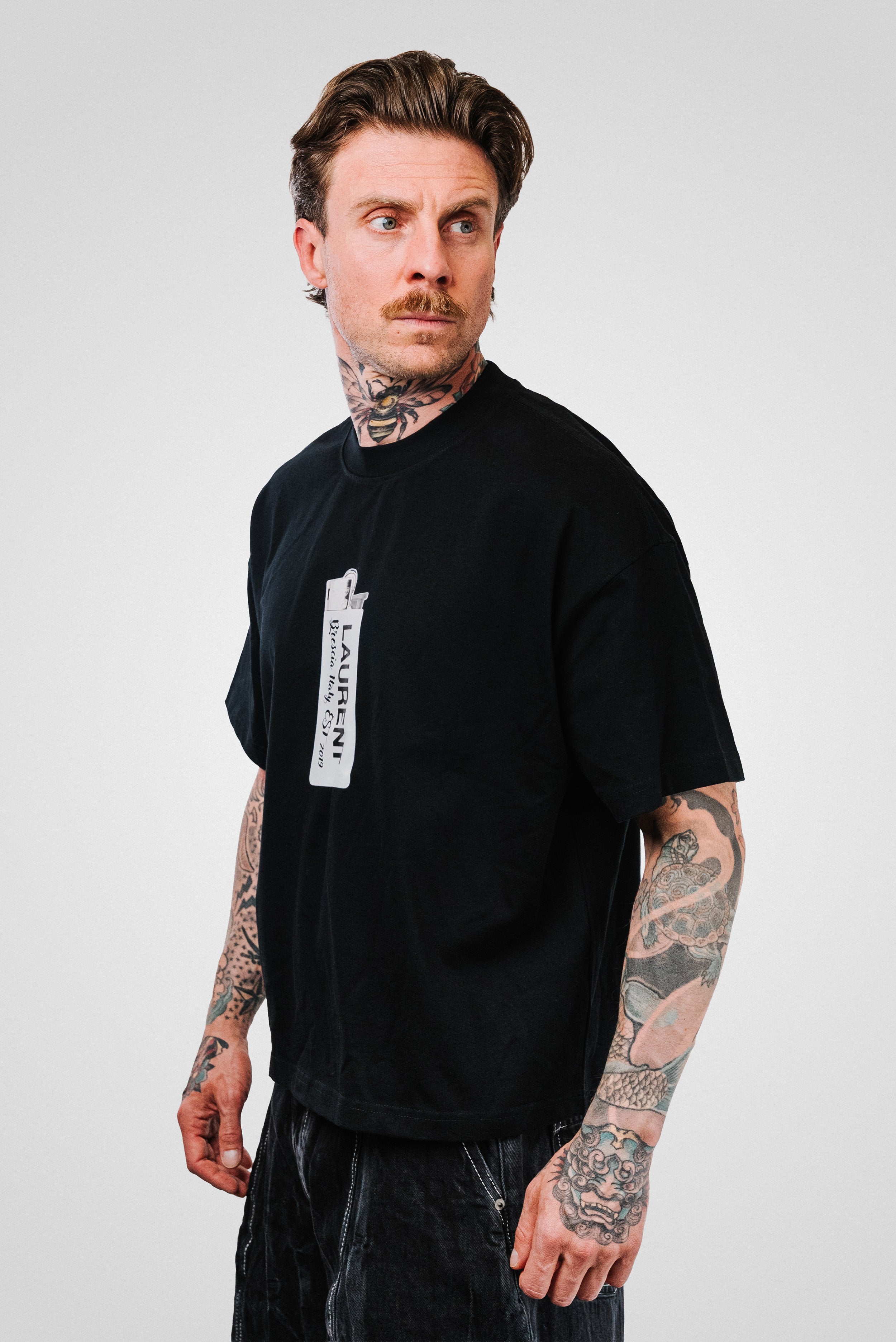 LIGHTER BLACK TEE - Hangover Brand