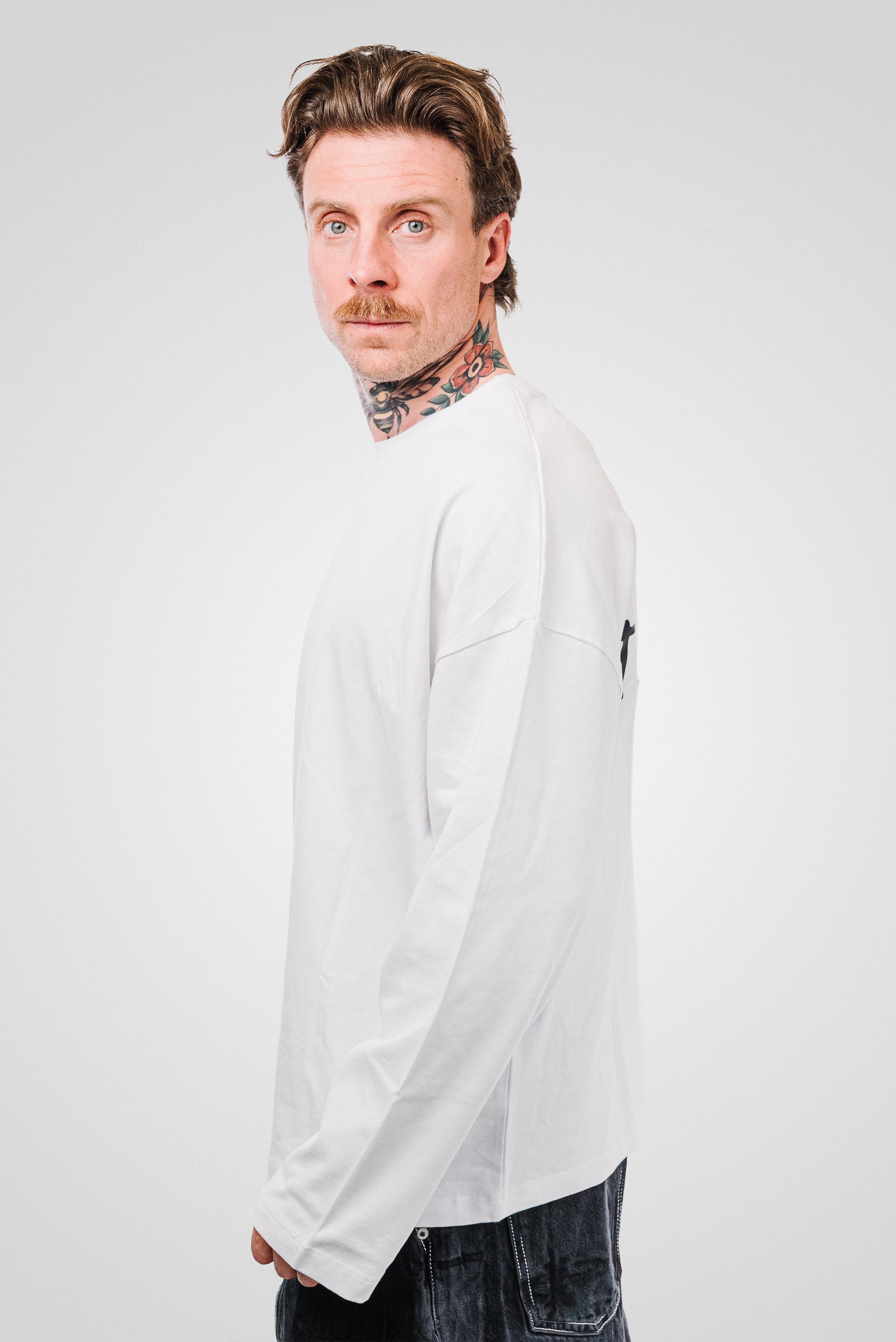QUANTO TI SOFFRO BOXY LONGSLEEVE WHITE - Replacement Brand