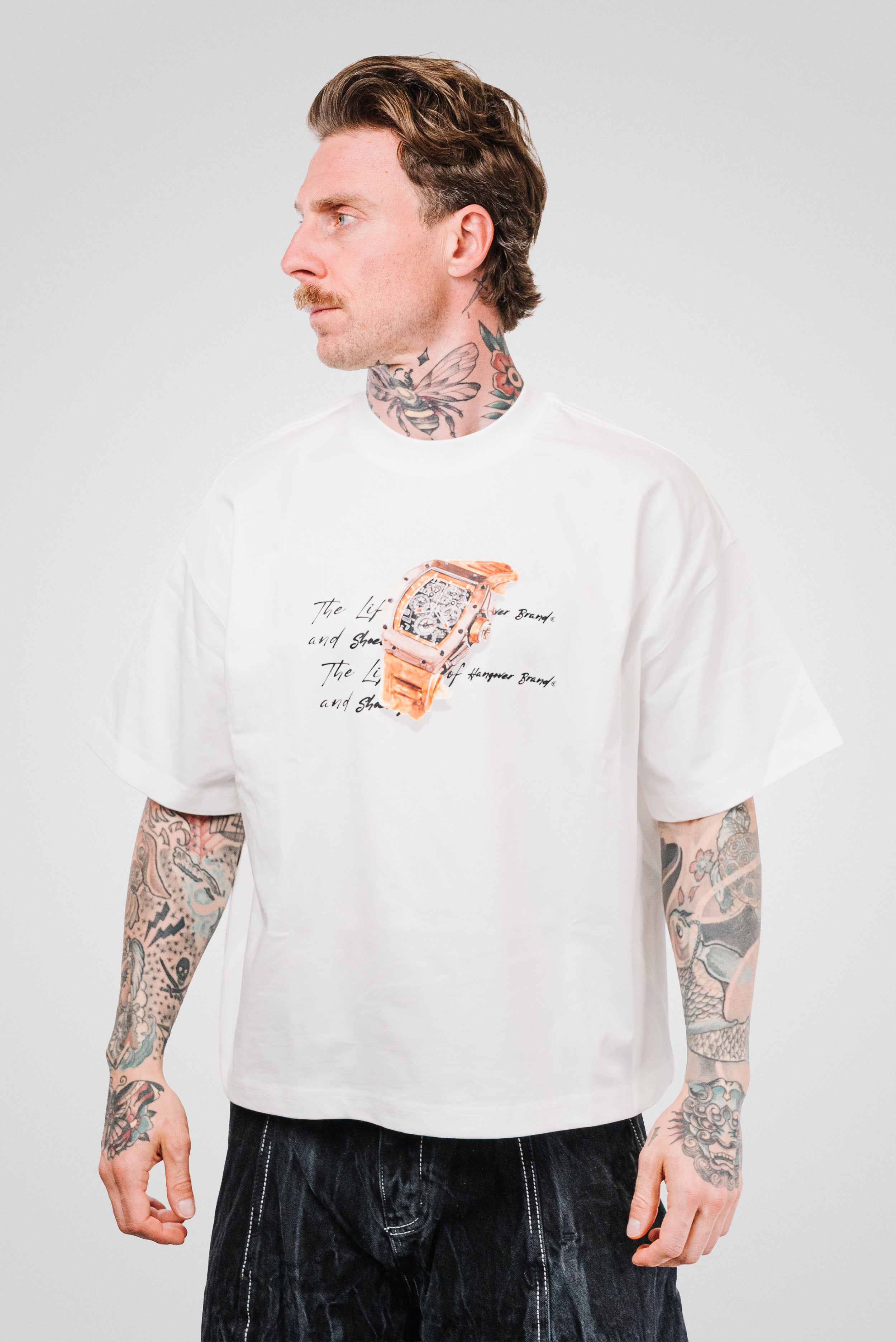 MILLE WHITE TEE - Hangover Brand