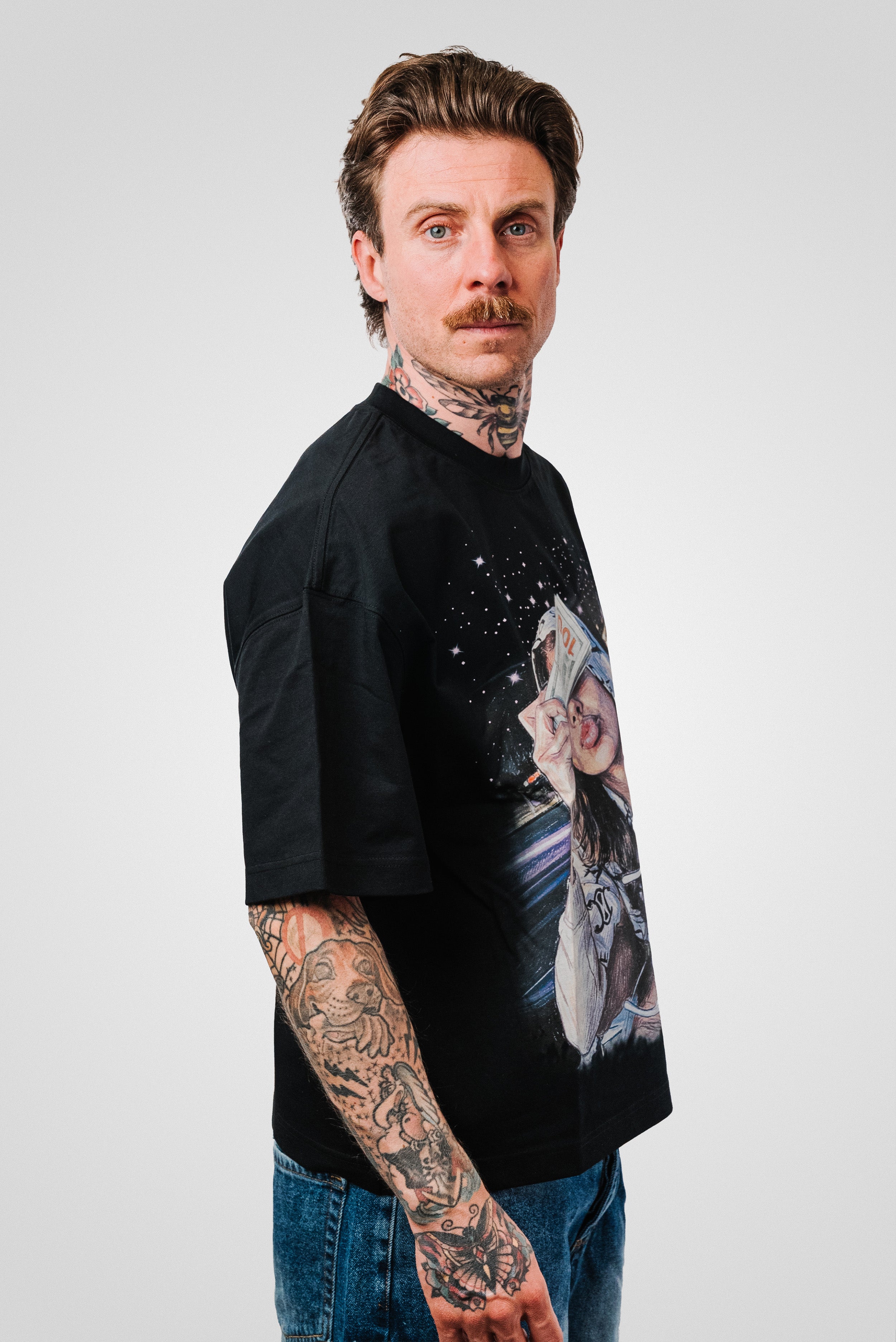 DOLLAR GIRL BLACK TEE - Noissey Brand