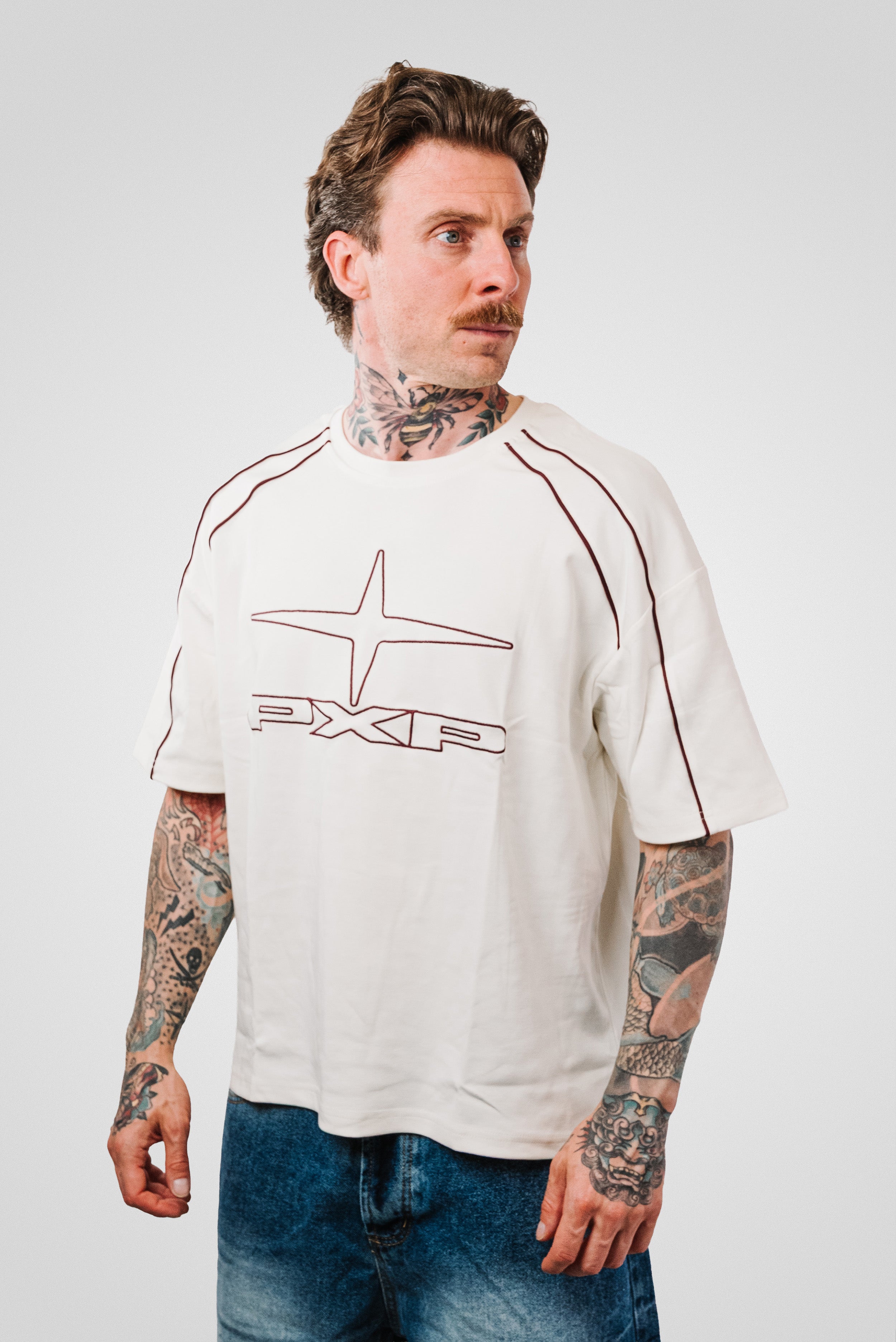 LOGO LINE CREM TEE - PXP Brand