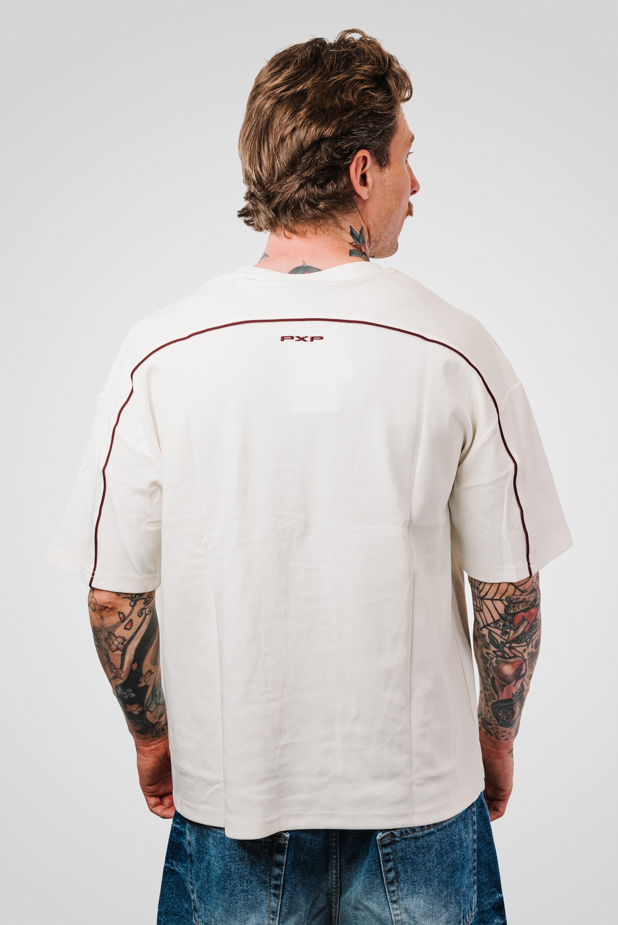 LOGO LINE CREM TEE - PXP Brand