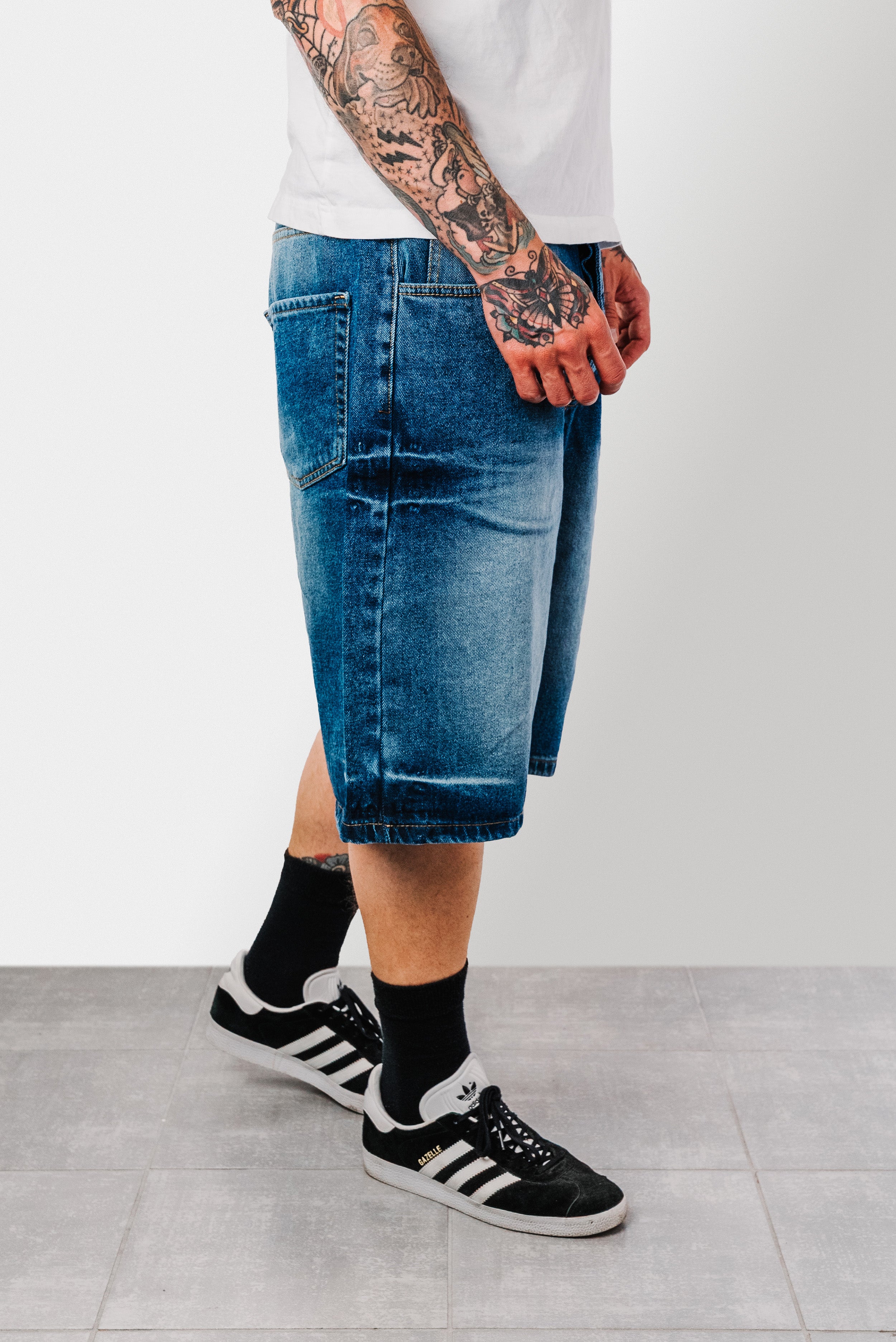 WASHED MIAMI DENIM SHORTS - Replacement Brand