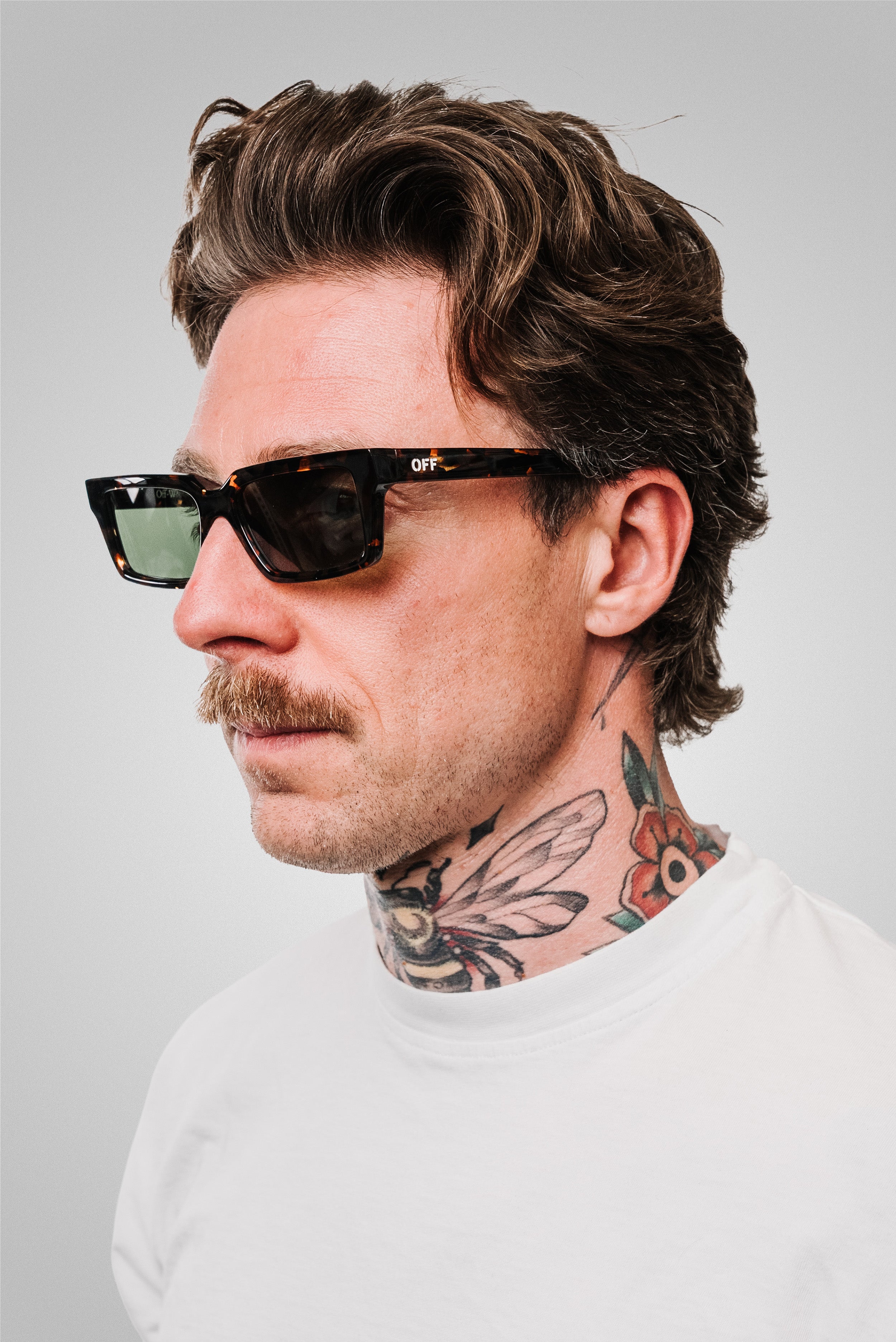 OFF WHITE SUNGLASSES SAVANNAH TARTARUGA GREEN