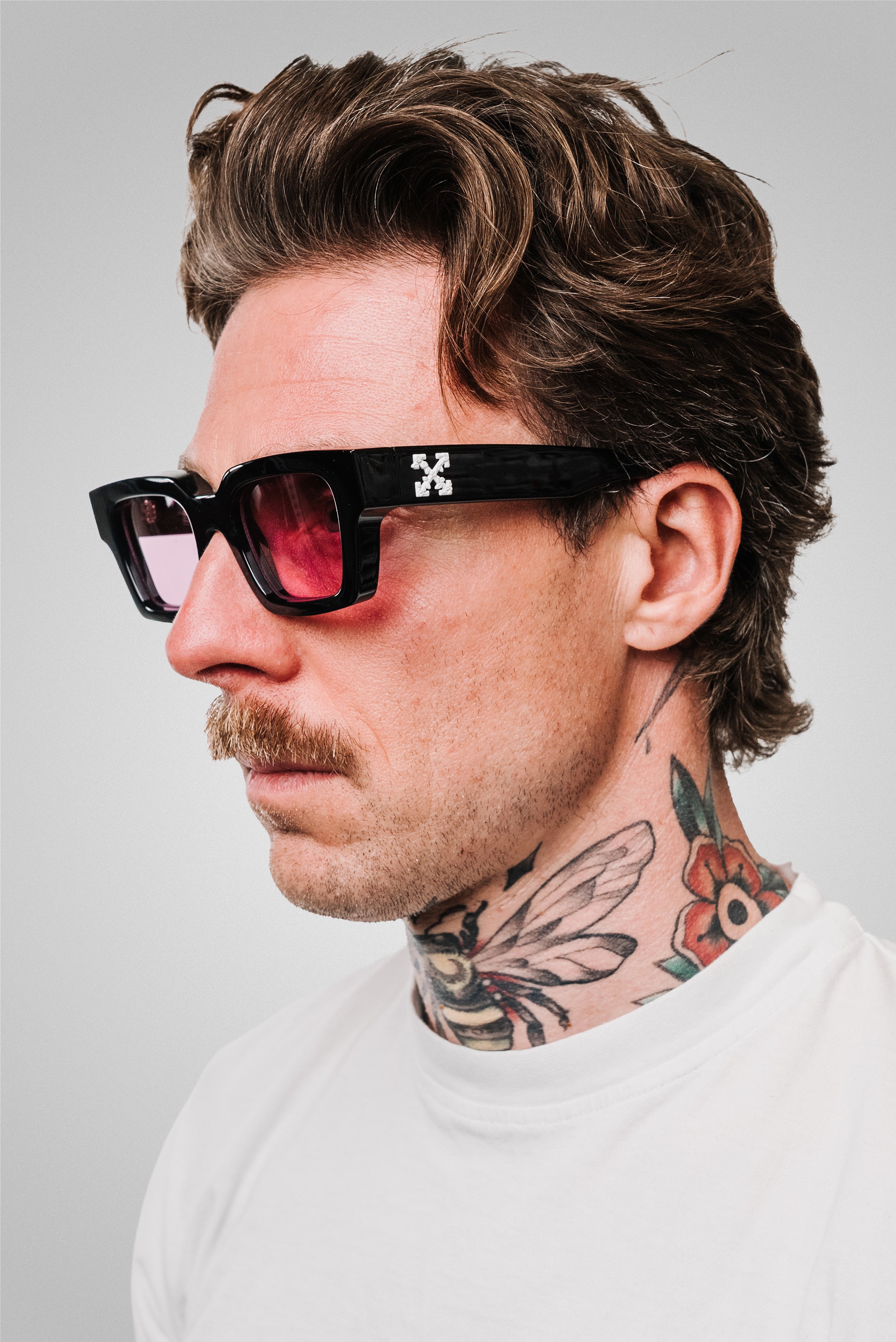 OFF WHITE SUNGLASSES STYLE 21 BLACK/ORANGE