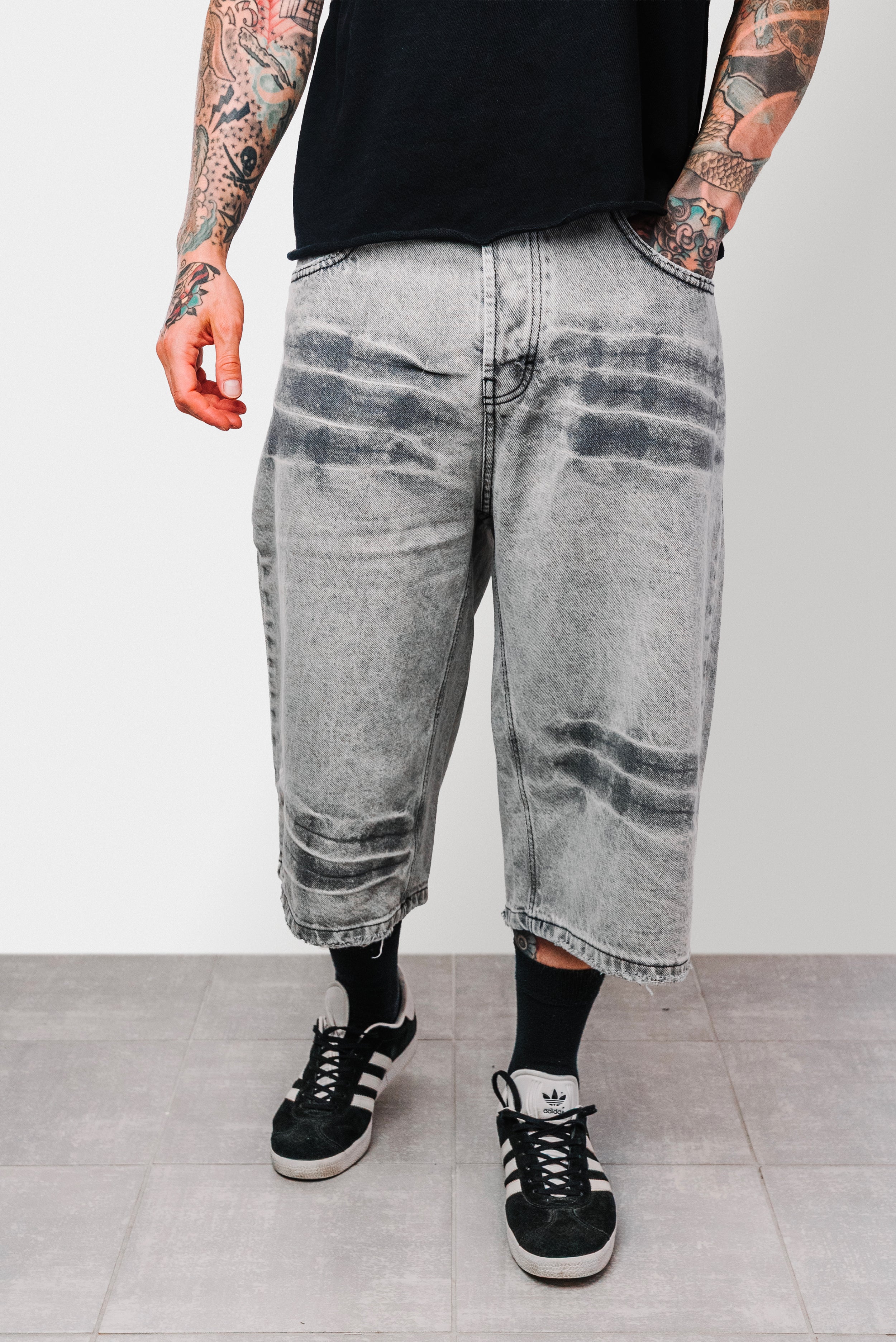 CIRO SLAVED GREY JORTS - Replacement Brand
