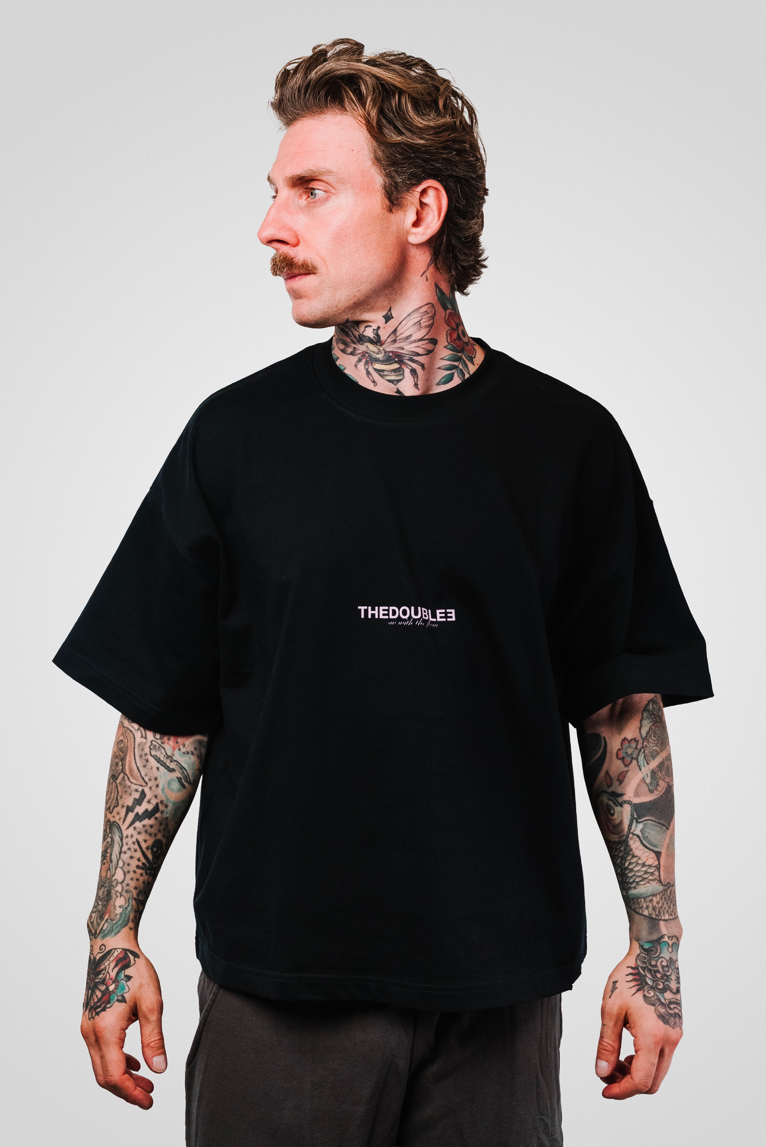 DIE SINGLE BOXY TEE BLACK - TheDoubleE