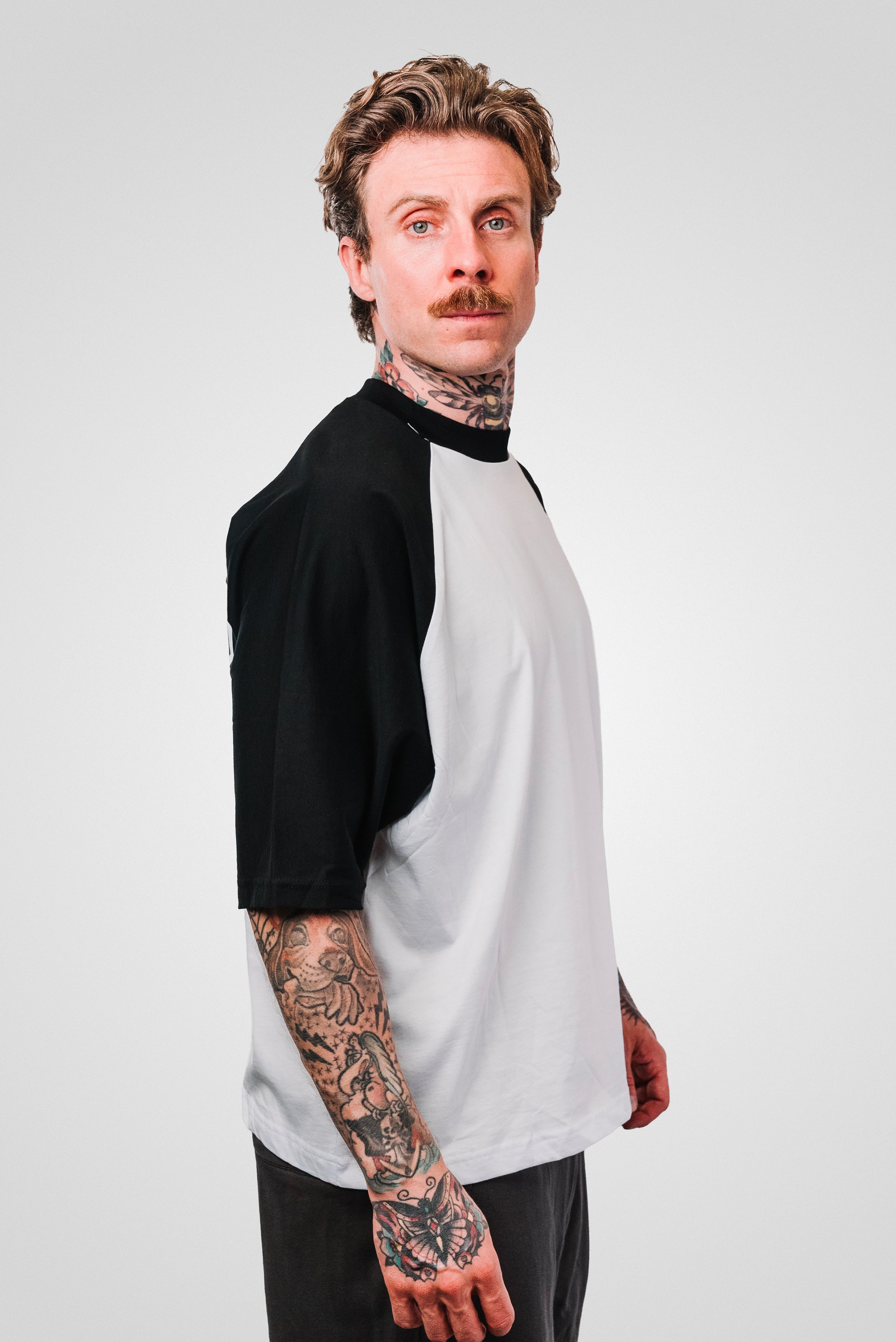 88 BLACK SLEEVE TEE WHITE - Replacement Brand