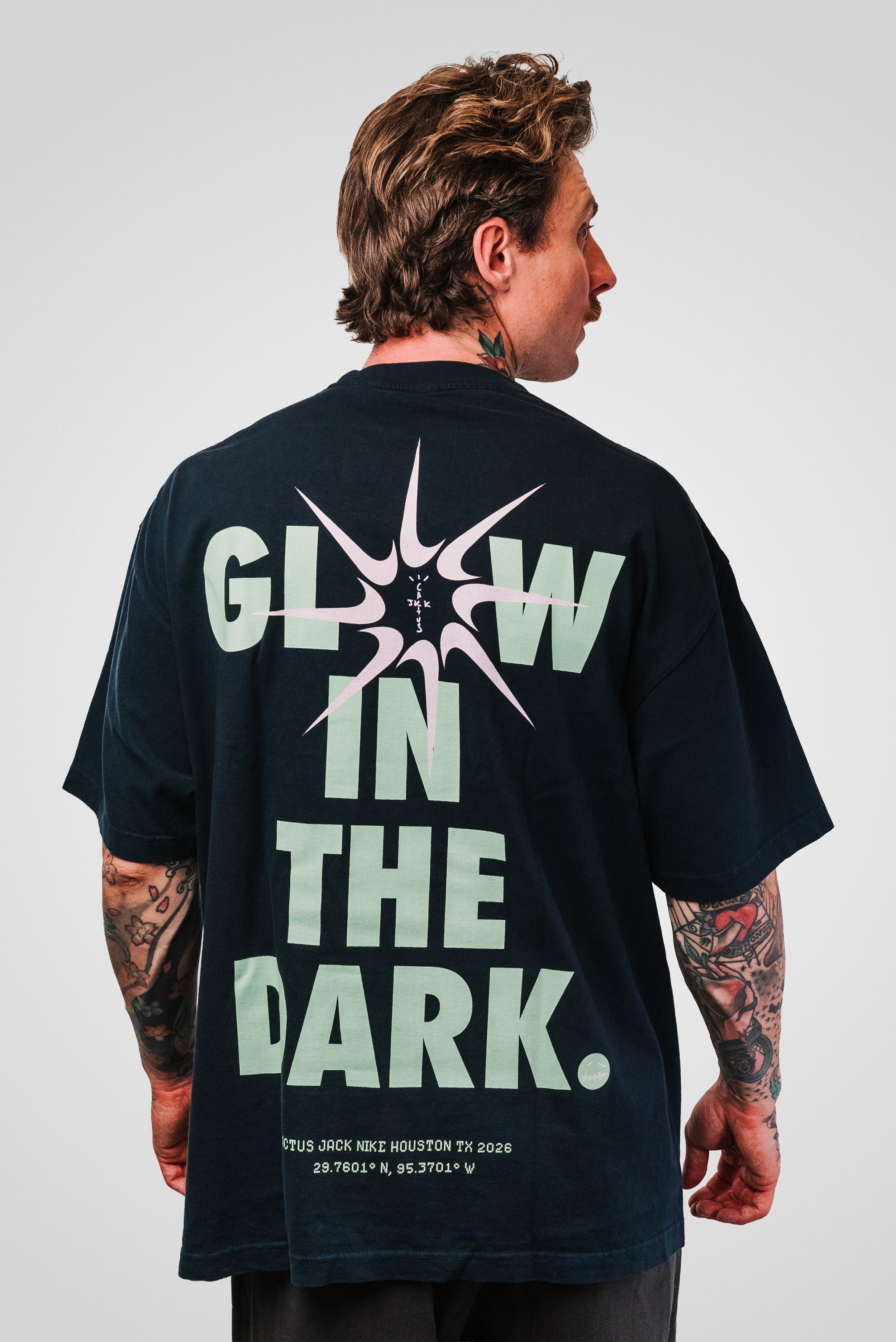 CJ X NIKE T-REXX GLOW TEE BLACK - Travis Scott