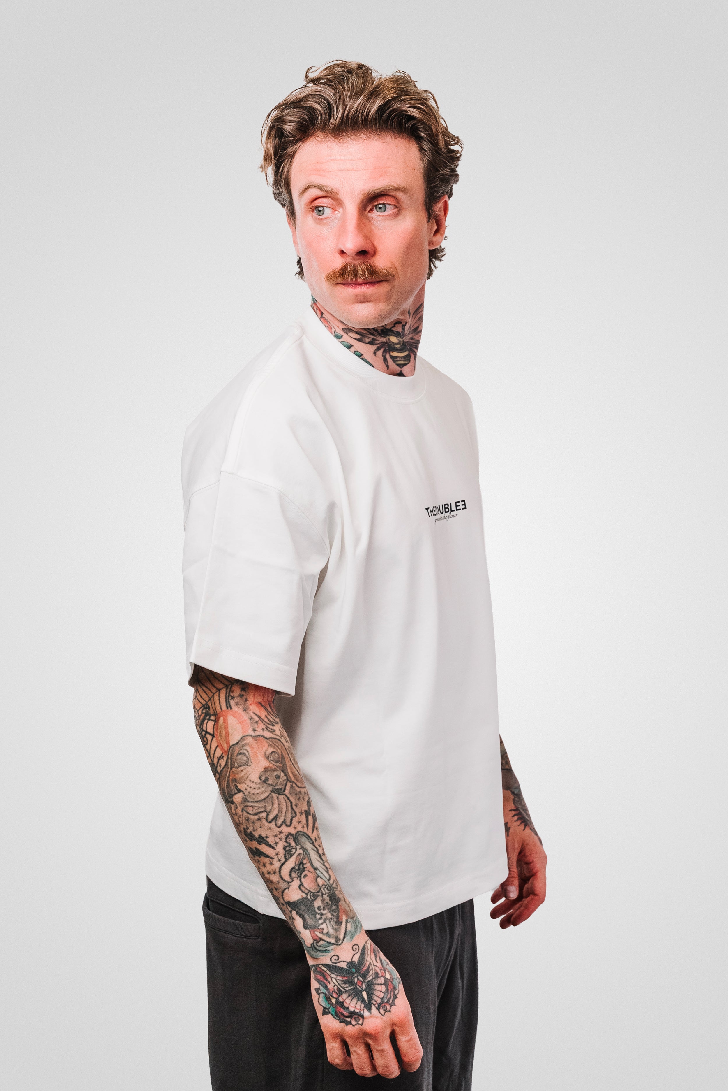 JELLY WHITE BOXY TEE- TheDoubleE