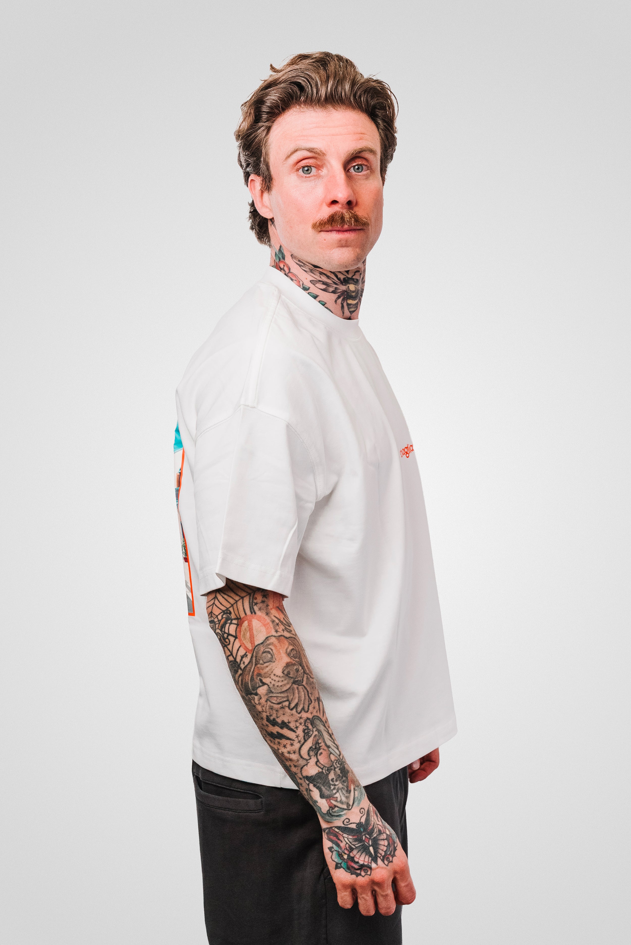 MYKONOS BOXY TEE WHITE - Shoebuya Design