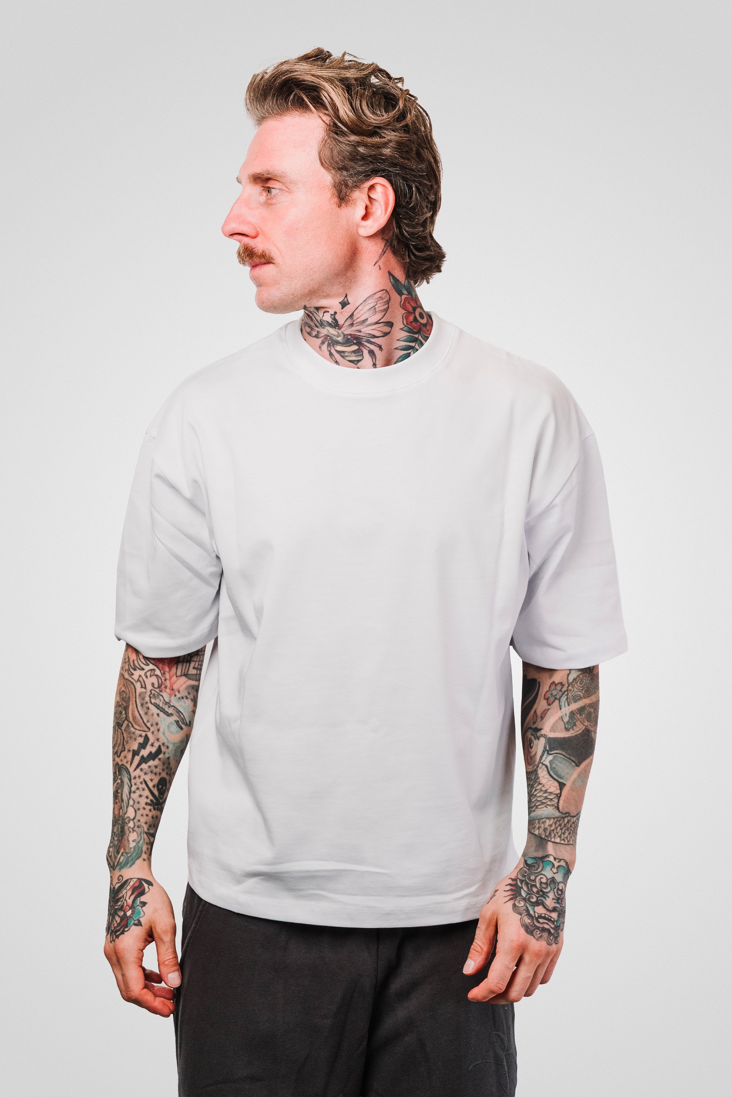 LAST NIGHT DJ WHITE BOXY TEE - Replacement Brand