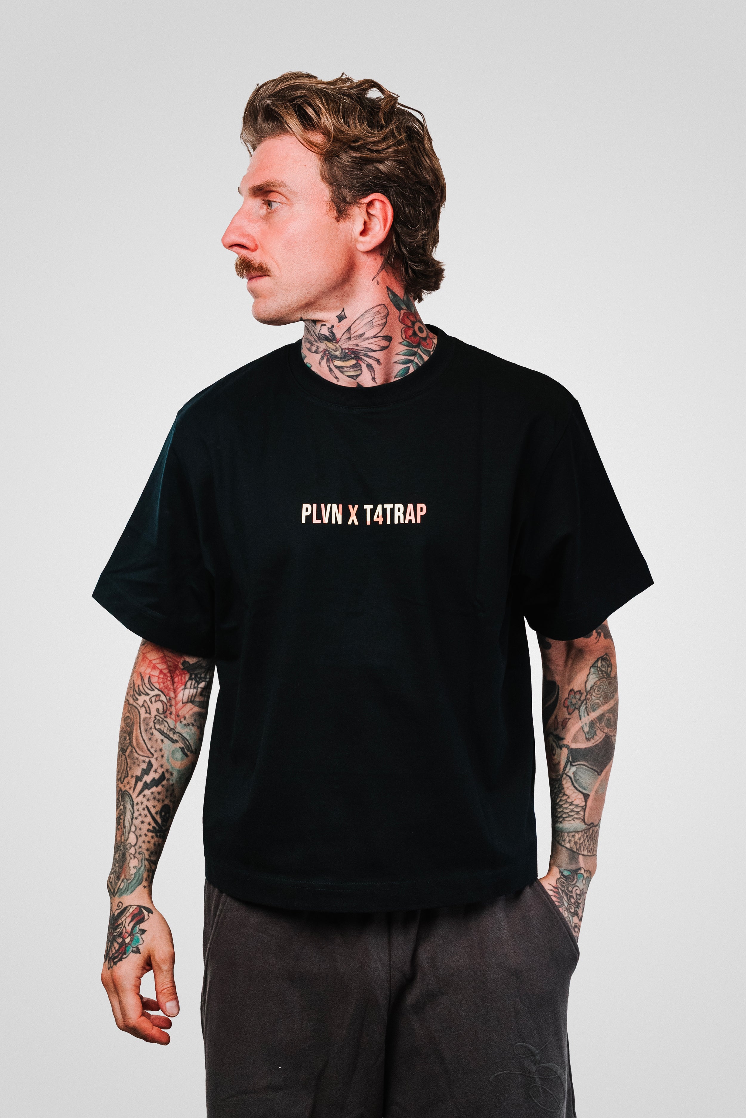 GET RICH CAMO ORANGE BLACK TEE - Plvn