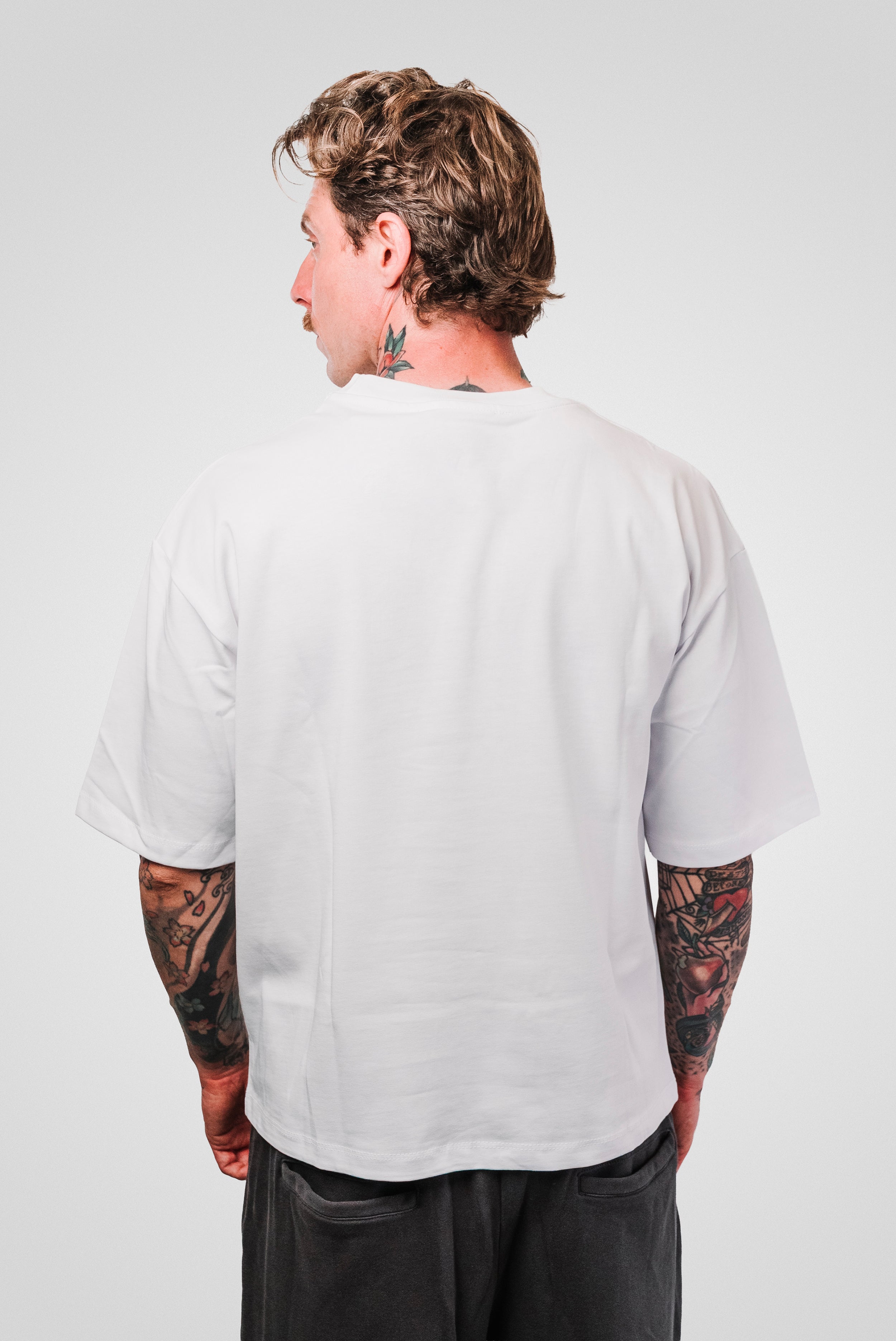 CAZZO LEGGI WHITE BOXY TEE - Replacement Brand