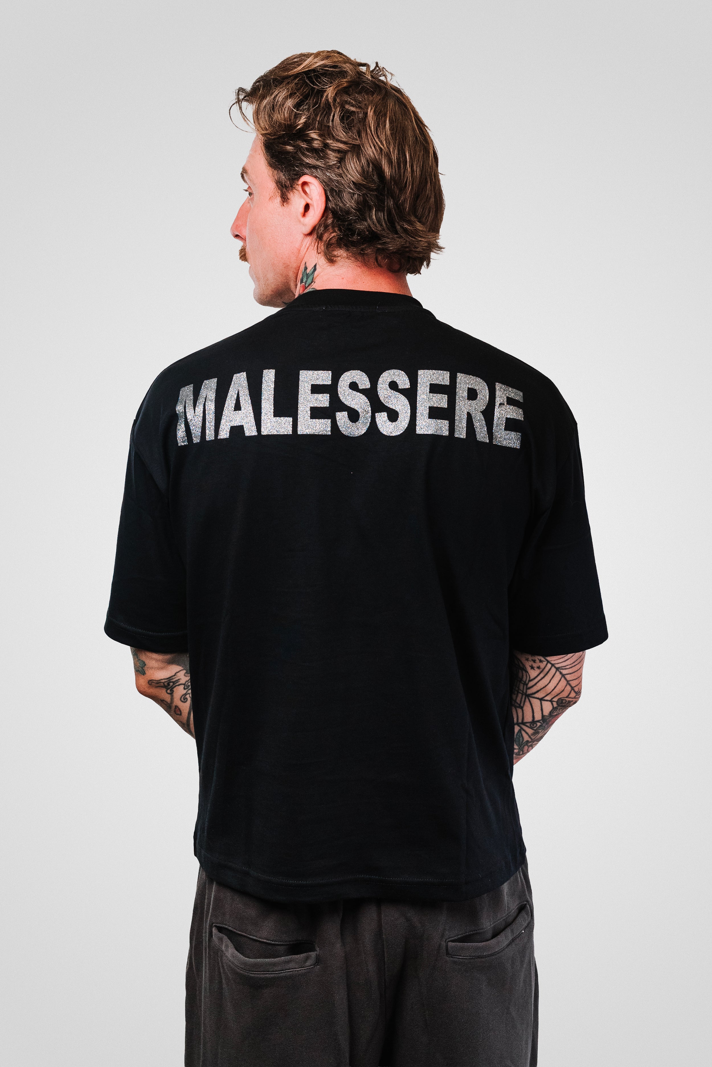 MALESSERE TEE BLACK GLITTER - Replacement Brand