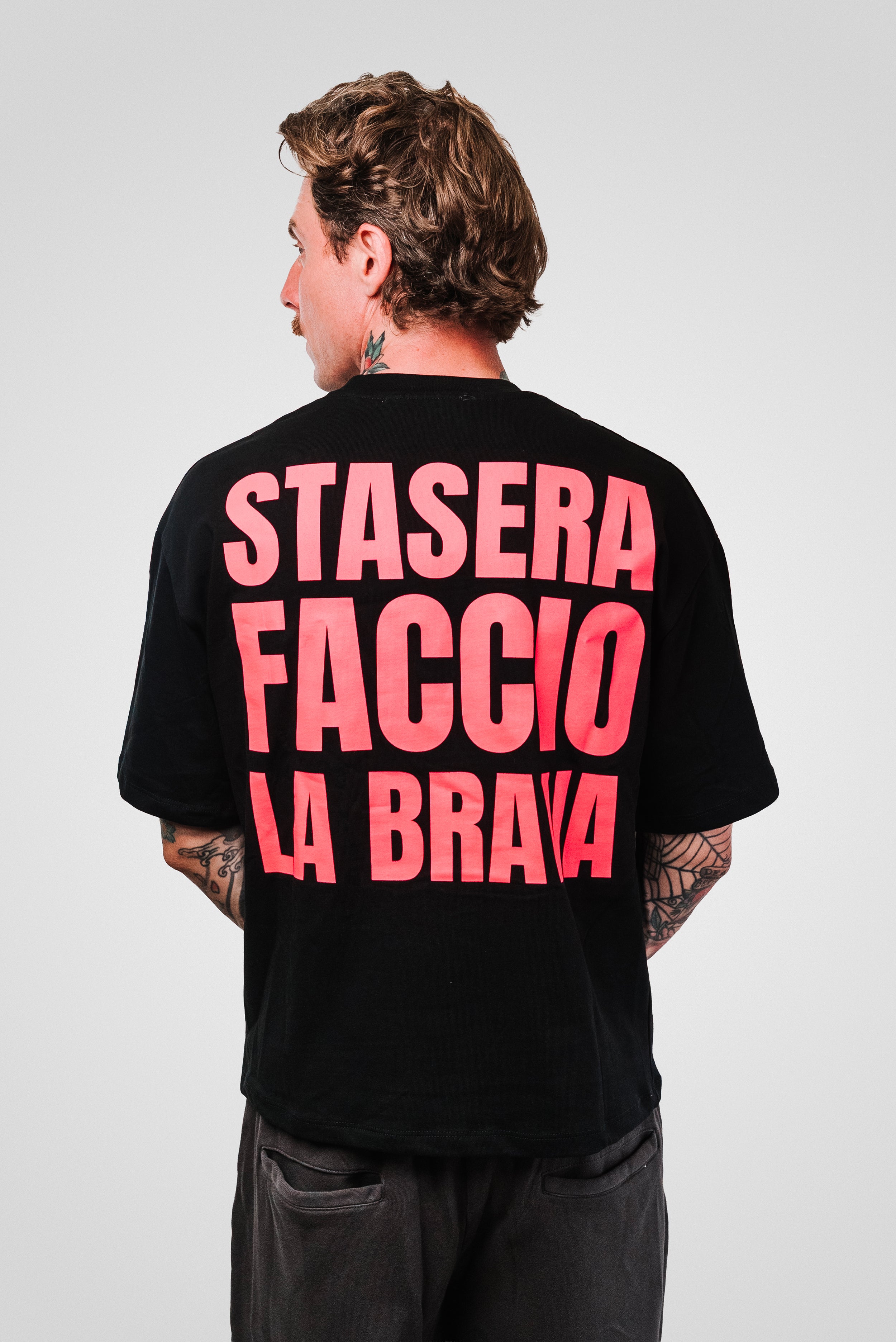 FACCIO LA BRAVA BLACK TEE - Replacement Brand