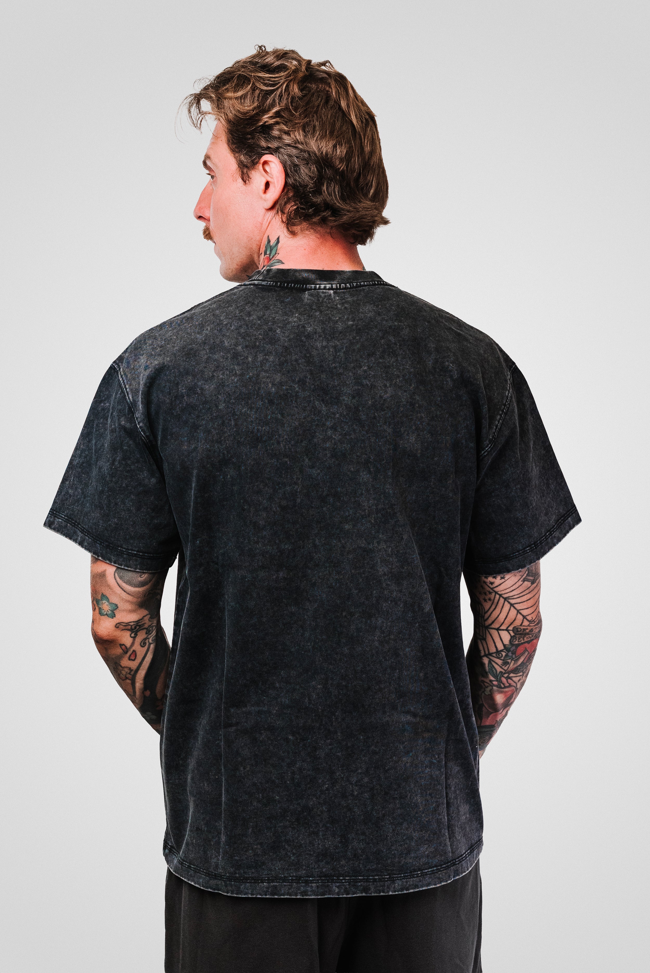 CITY SUNSET STRASS WASHED BLACK BOXY TEE - Noissey Brand