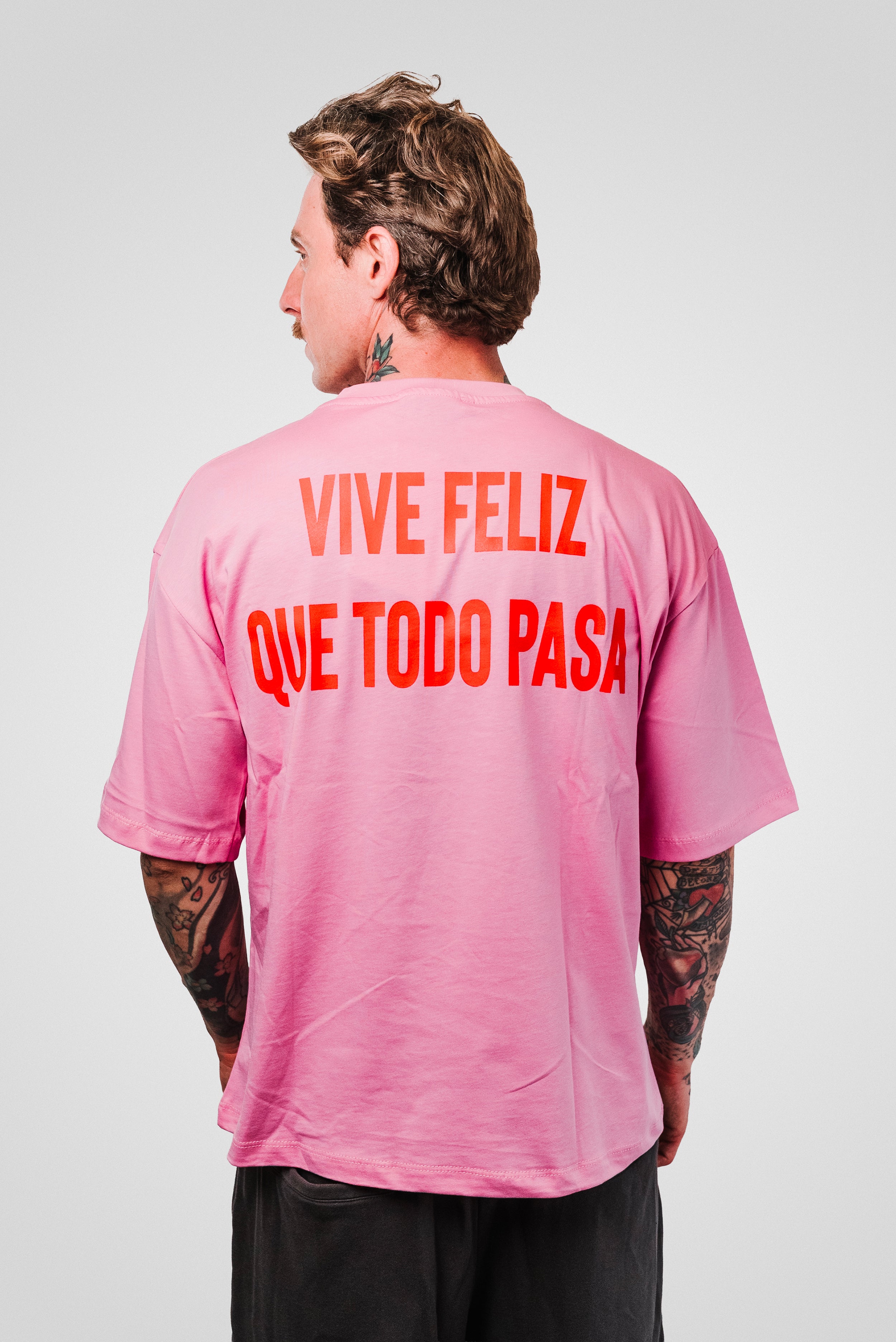 VIVE FELIZ PINK TEE - Replacement Brand