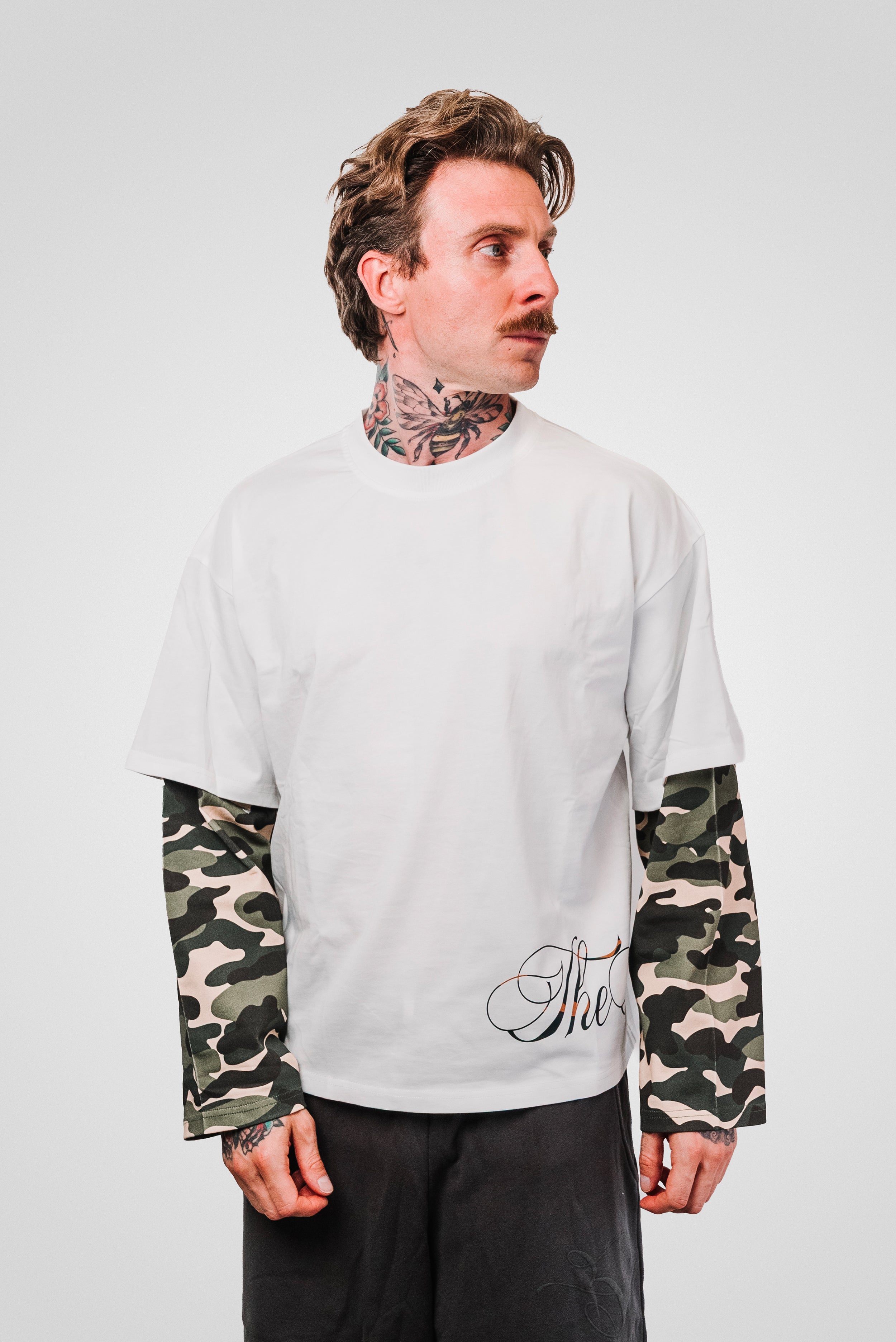DOUBLE SLEEVE CAMO BOXY LONGSLEEVE - TheDoubleE