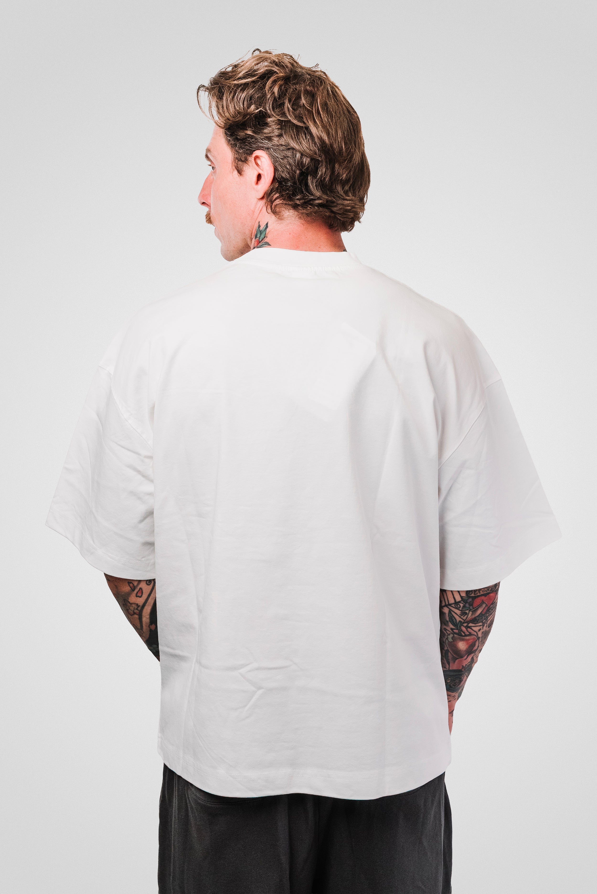 GREEN DIAMOND MOUTH WHITE BOXY TEE - Noissey Brand