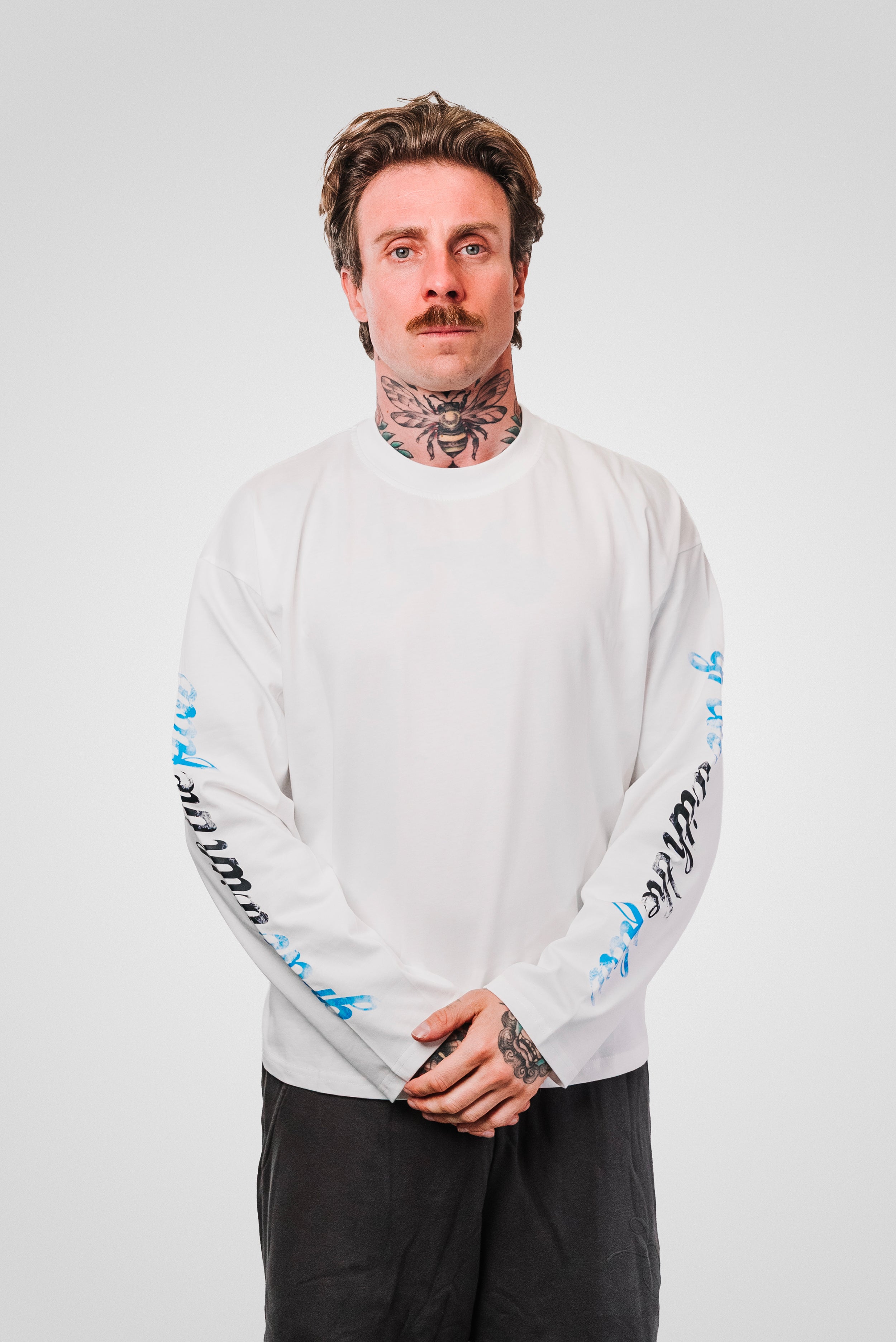 COLLEGE DEPT WHITE BOXY LONGSLEEVE - TheDoubleE