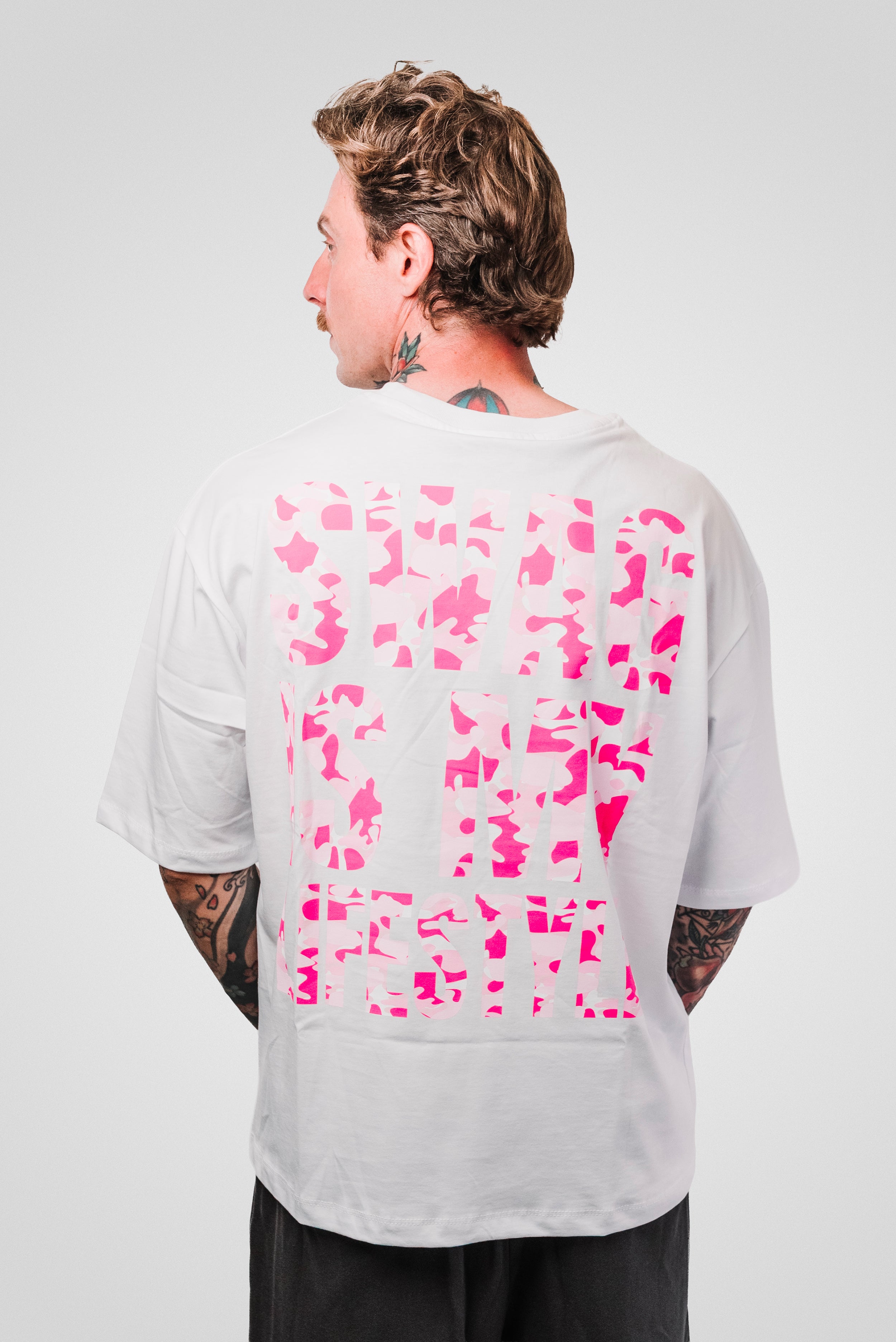 SWAG LIFESTYLE TEE WHITE CAMO - Replacement Brand